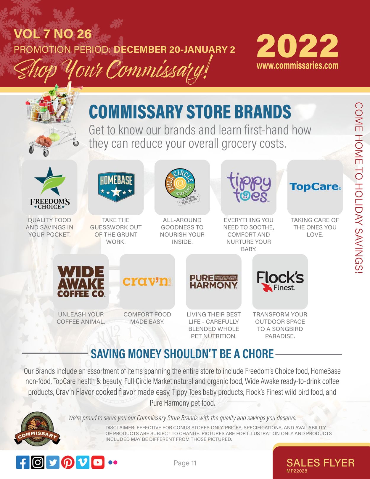 Commissary Ad from 12/20/2021