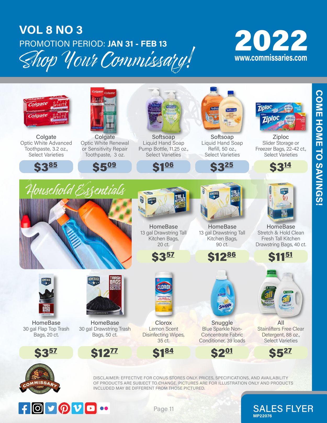 Commissary Ad from 01/31/2022