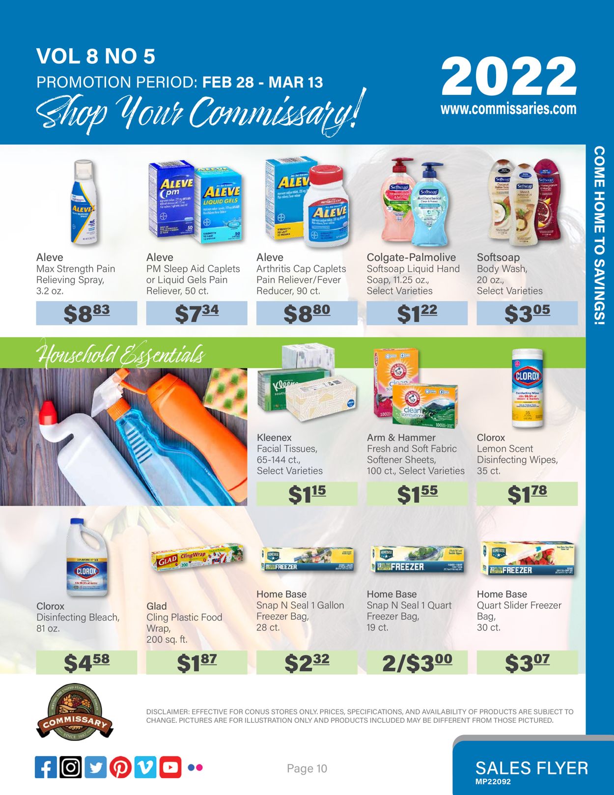 Commissary Ad from 02/28/2022
