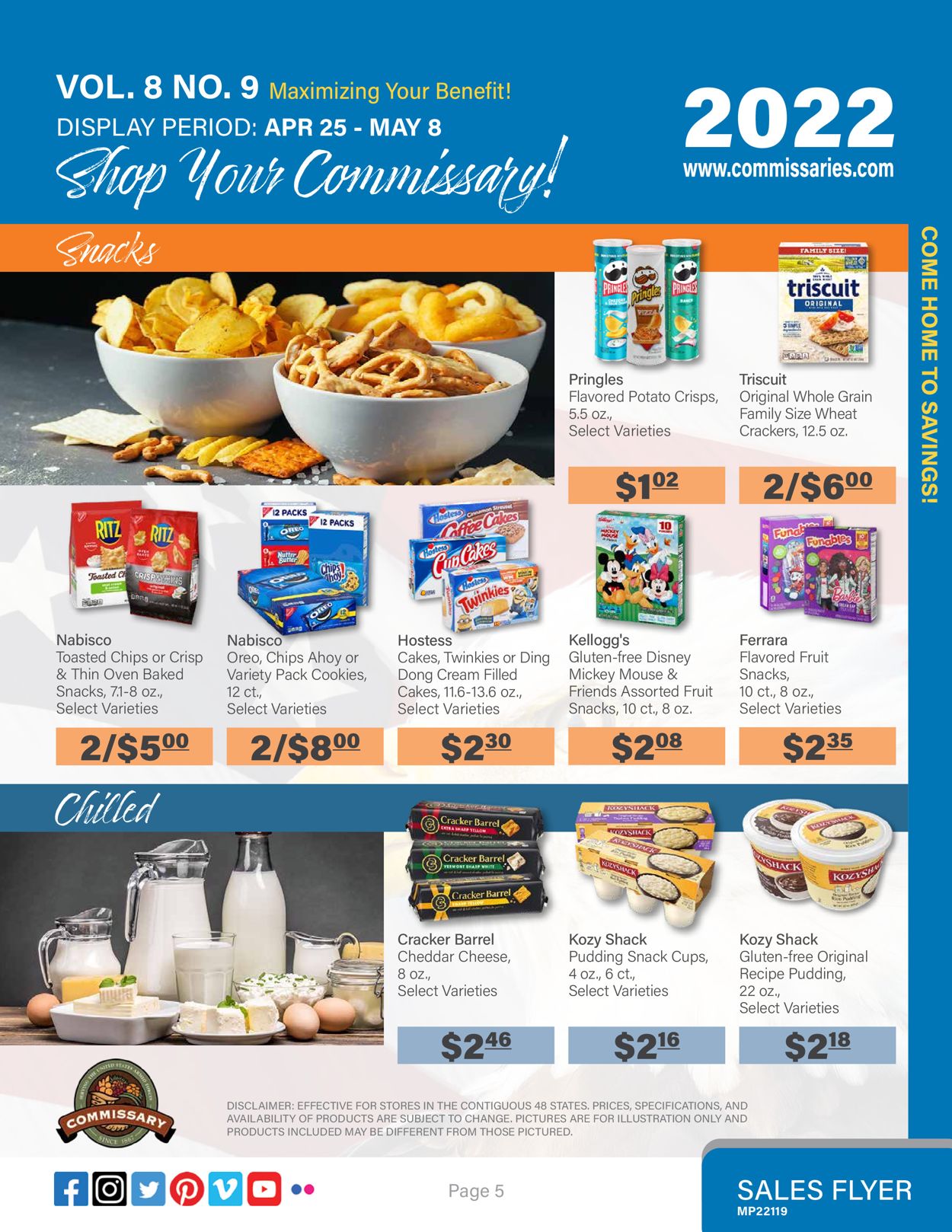 Commissary Ad from 04/25/2022