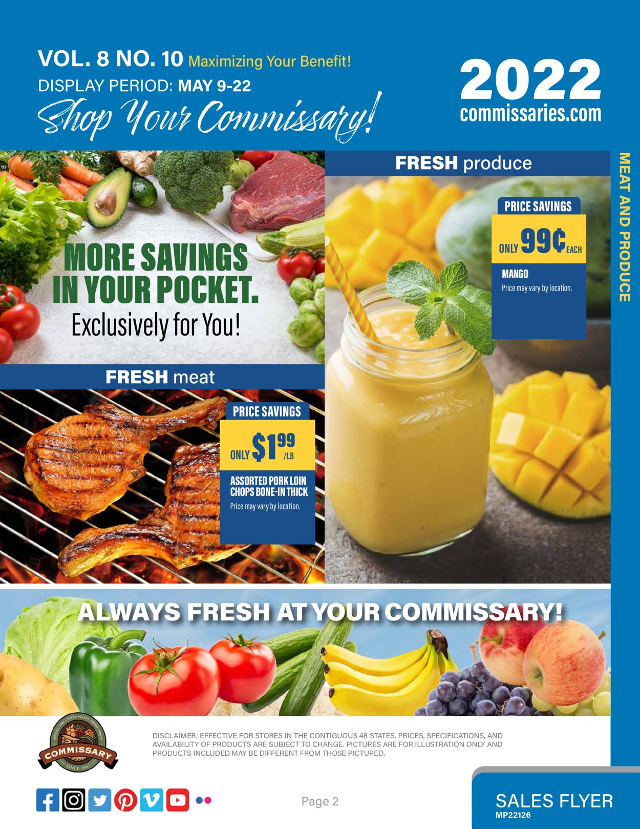 Commissary Ad from 05/09/2022