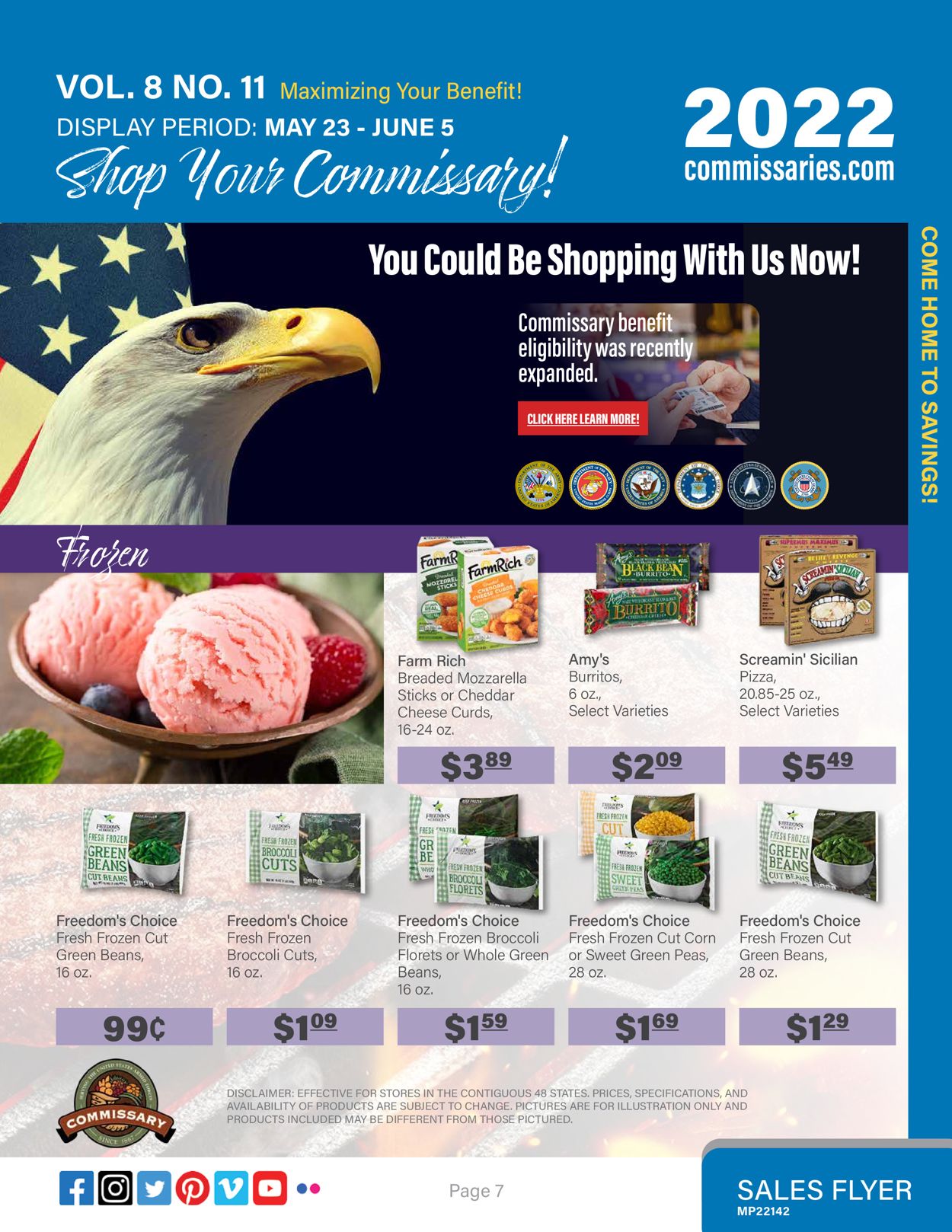 Commissary Ad from 05/23/2022