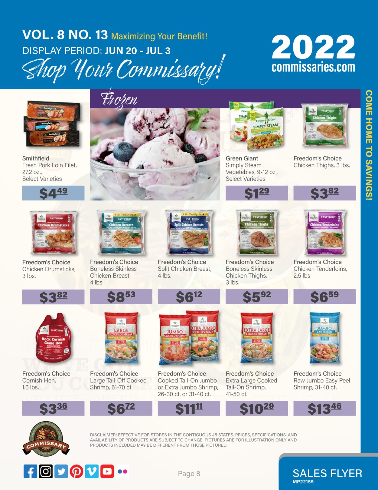 Commissary Ad from 06/20/2022