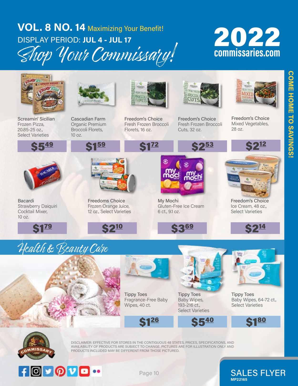 Commissary Ad from 07/04/2022