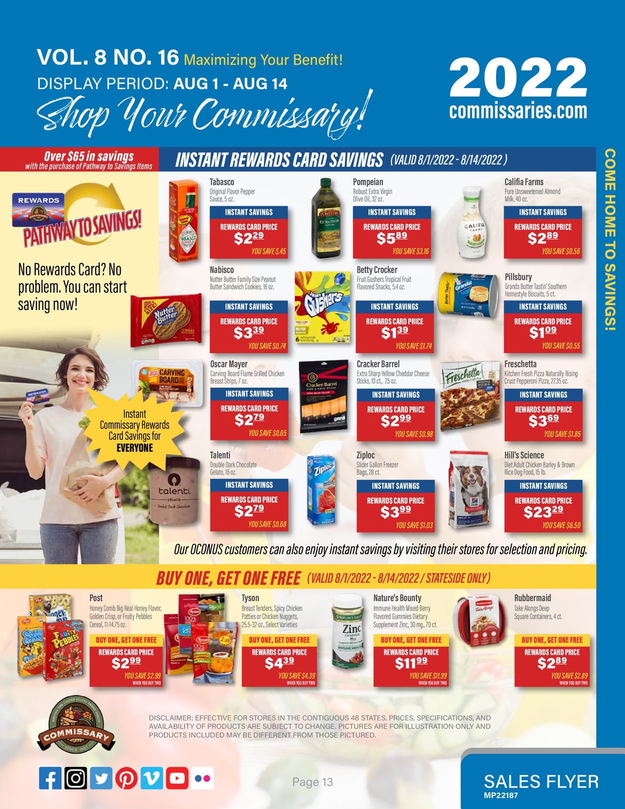 Commissary Ad from 08/01/2022