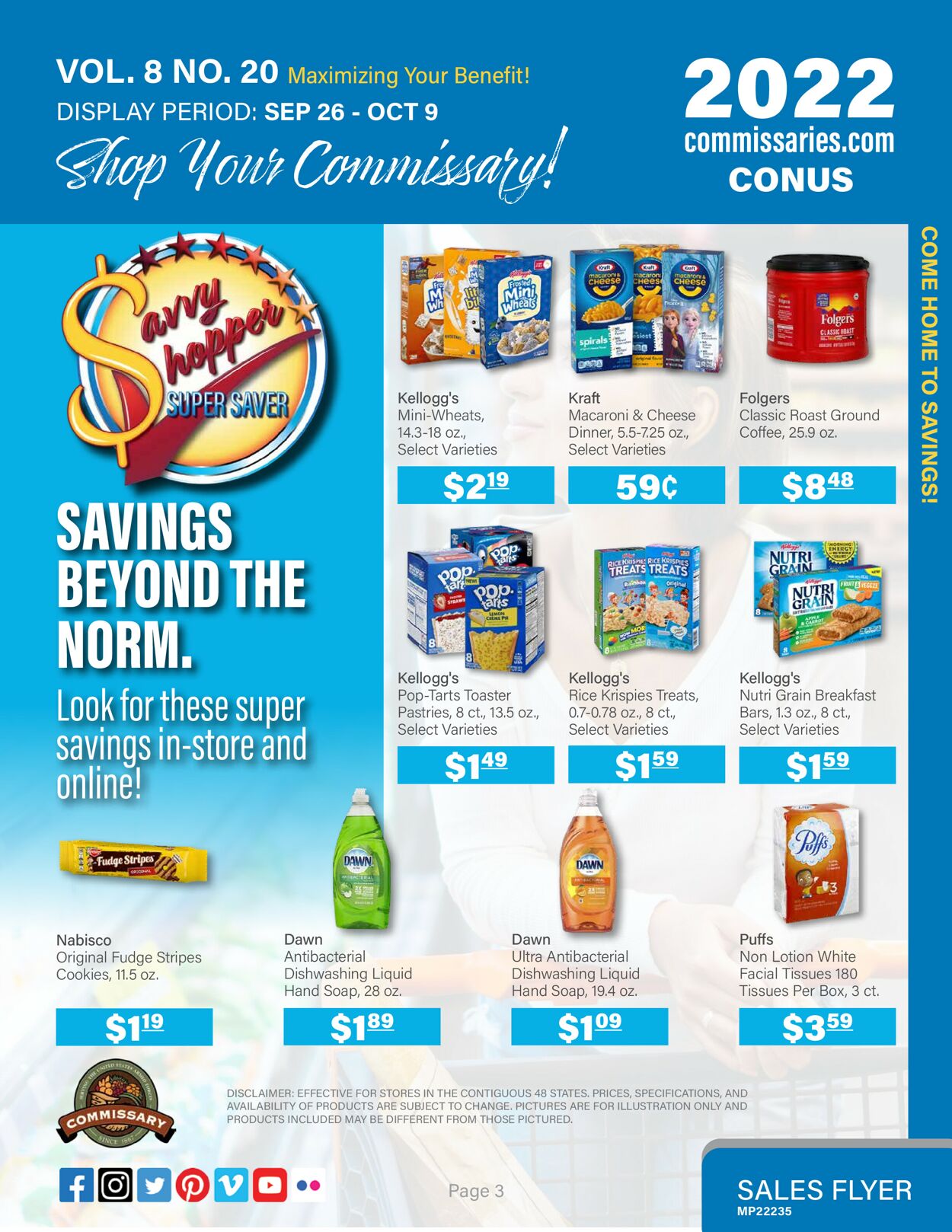 Commissary Ad from 09/26/2022