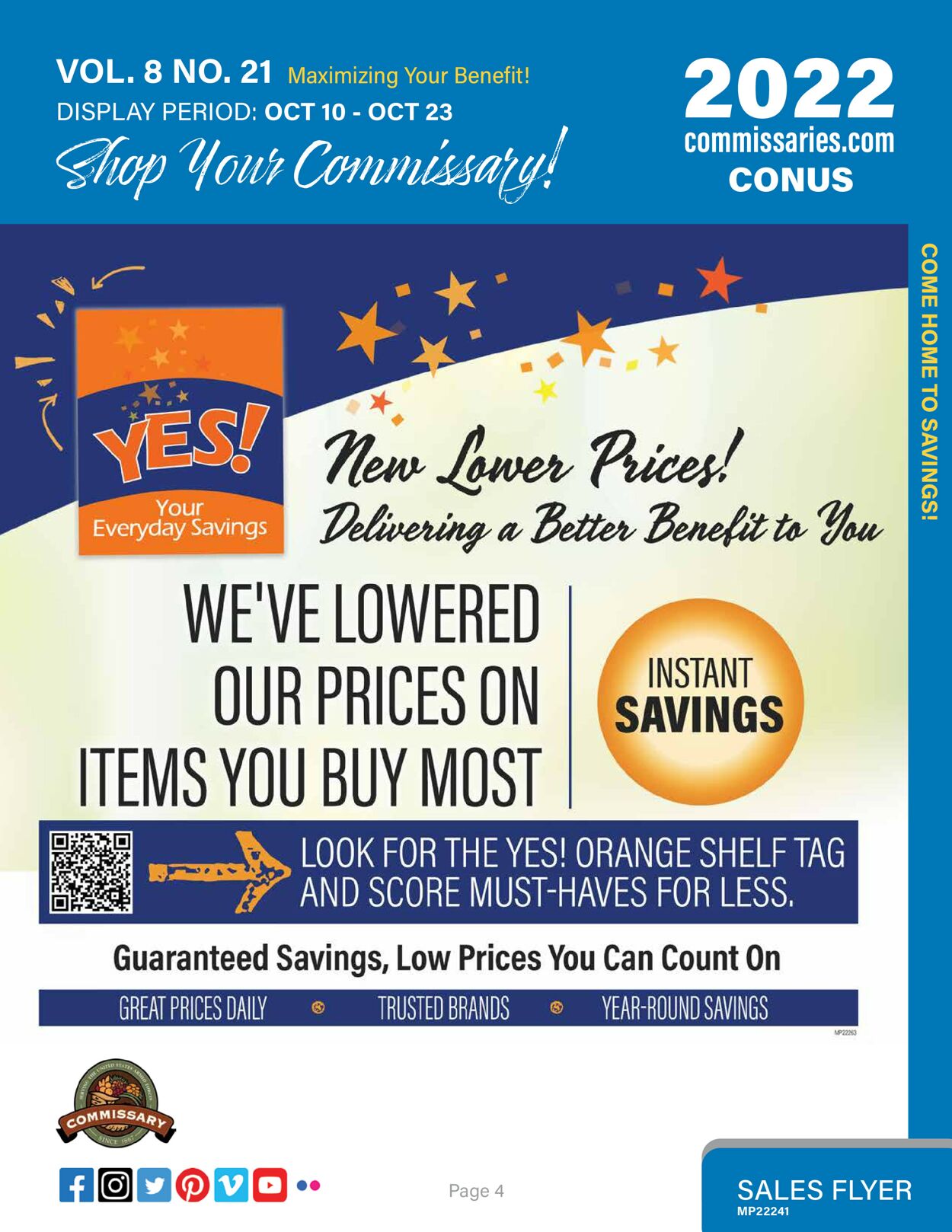 Commissary Ad from 10/10/2022