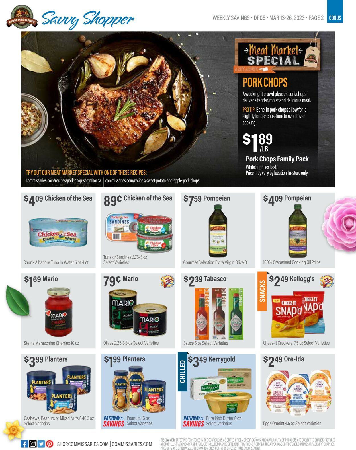 Commissary Ad from 03/13/2023