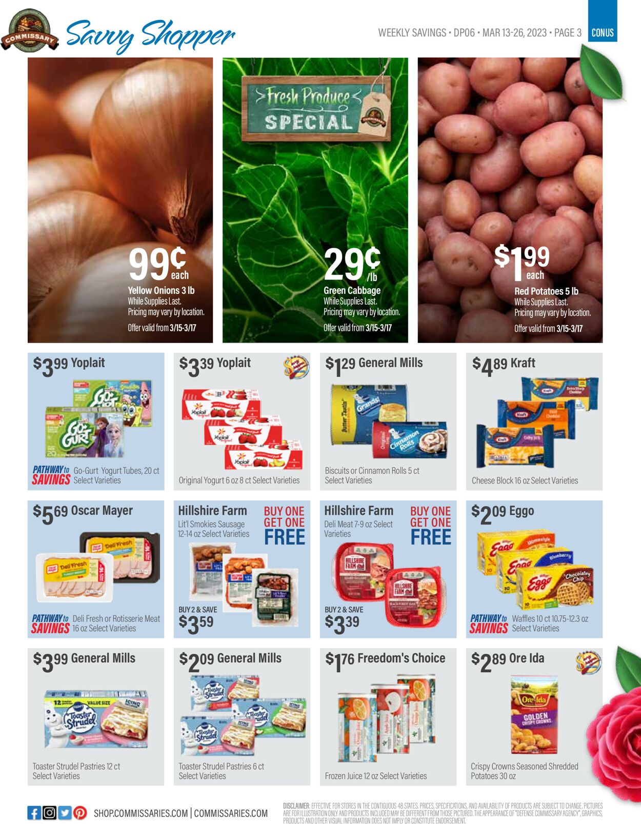 Commissary Ad from 03/13/2023