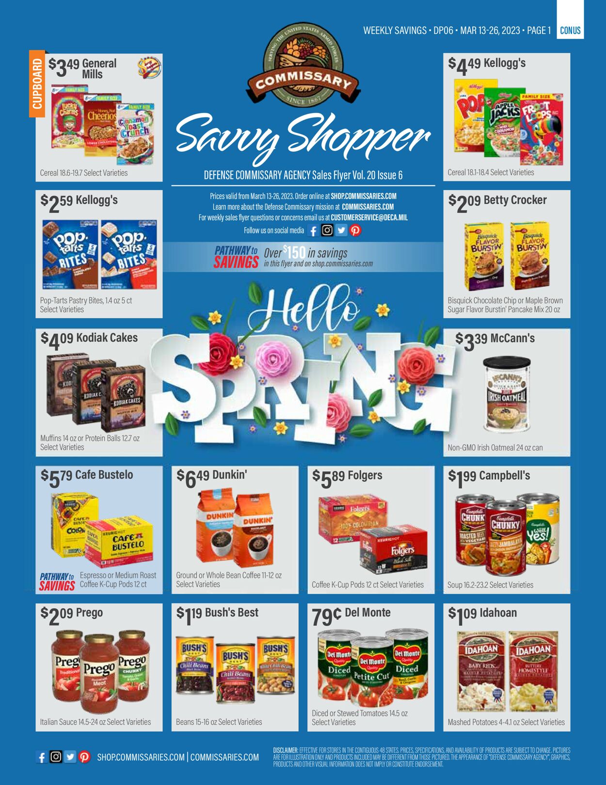 Commissary Ad from 03/14/2023