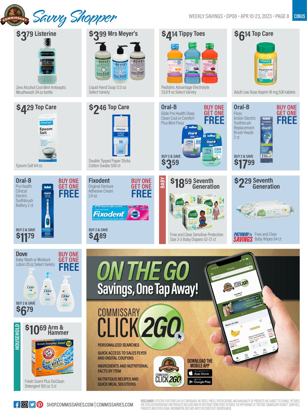 Commissary Ad from 04/10/2023