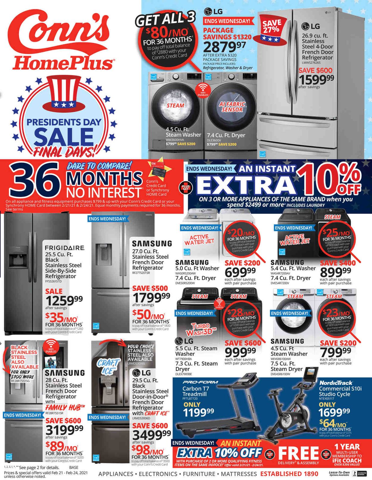 Conn's Home Plus Ad from 02/21/2021