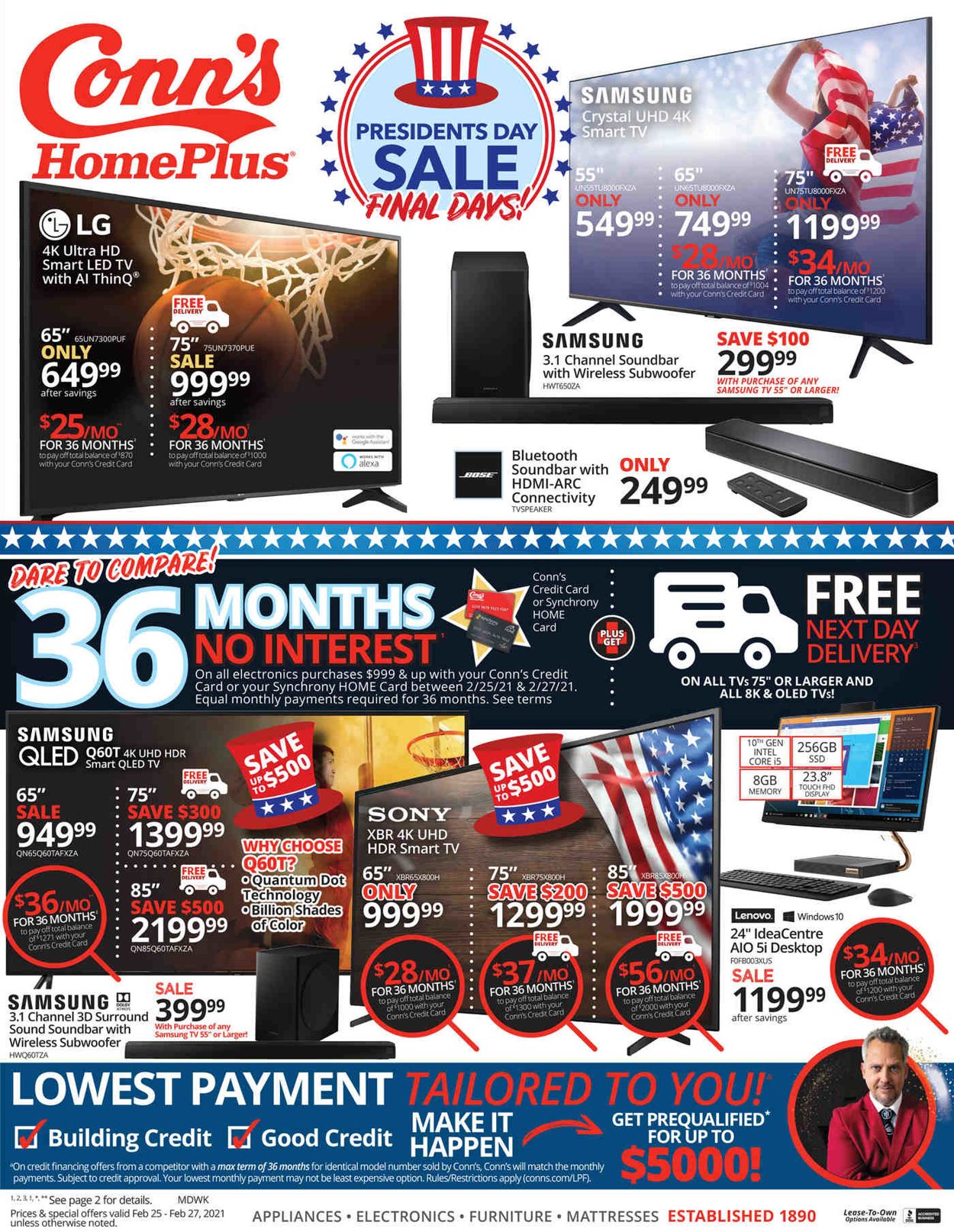 Conn's Home Plus Ad from 02/25/2021