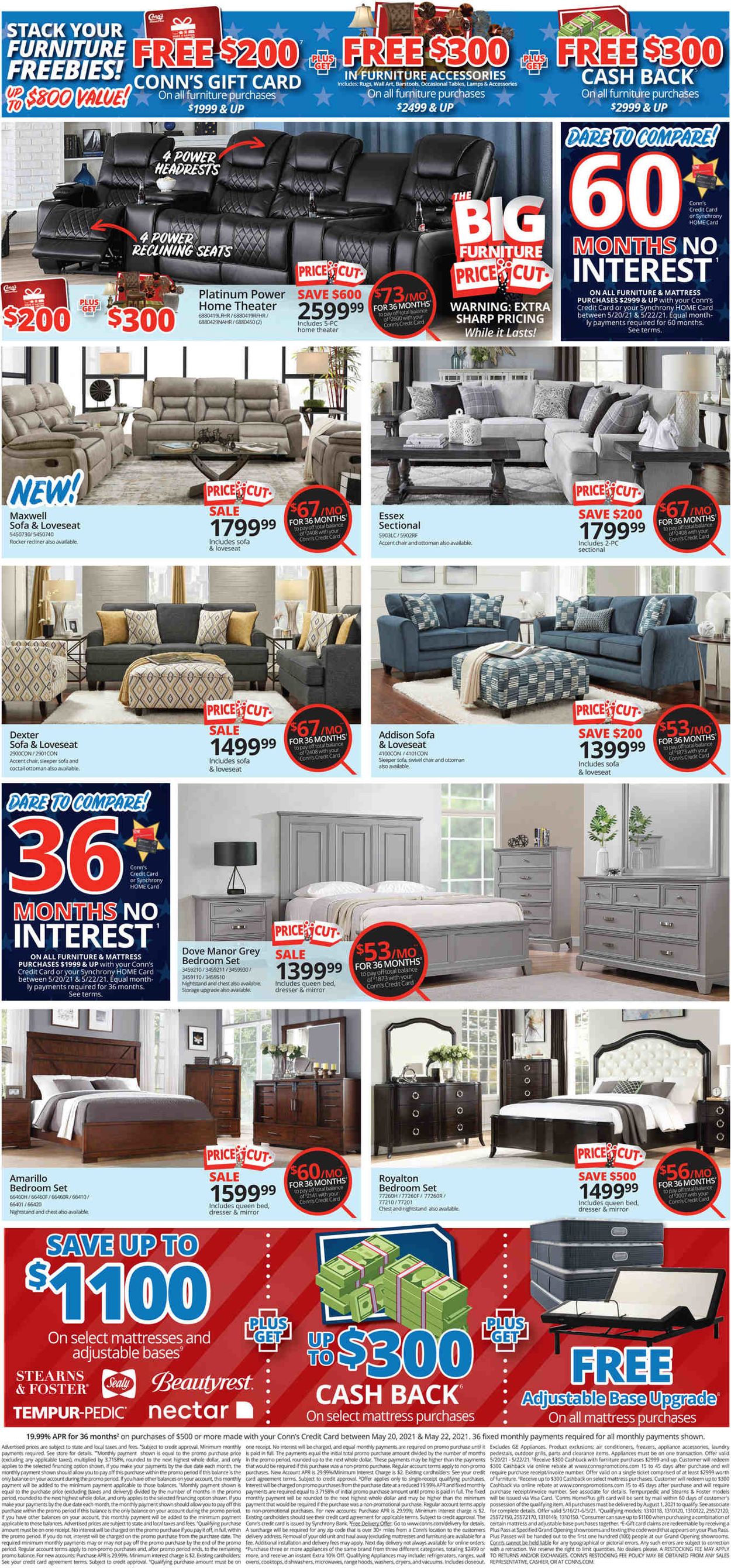 Conn's Home Plus Ad from 05/20/2021