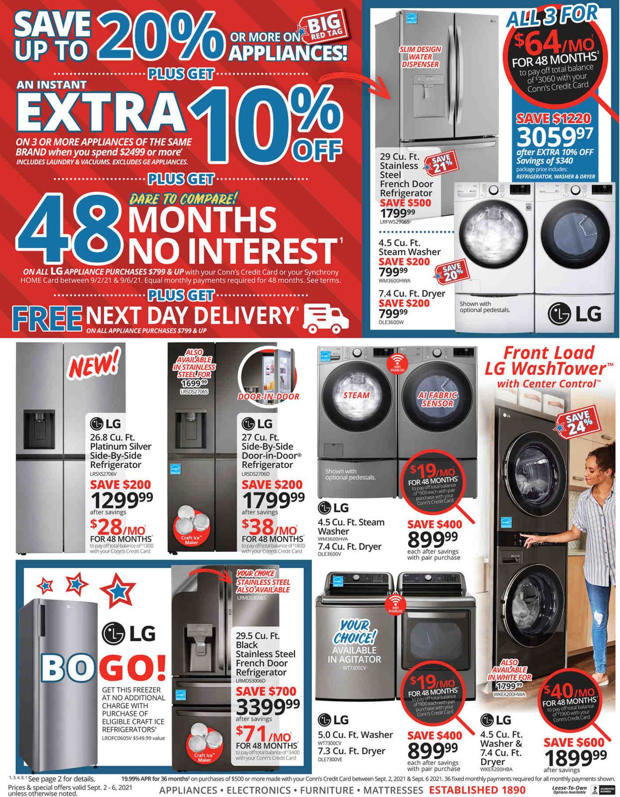 Conn's Home Plus Ad from 09/02/2021