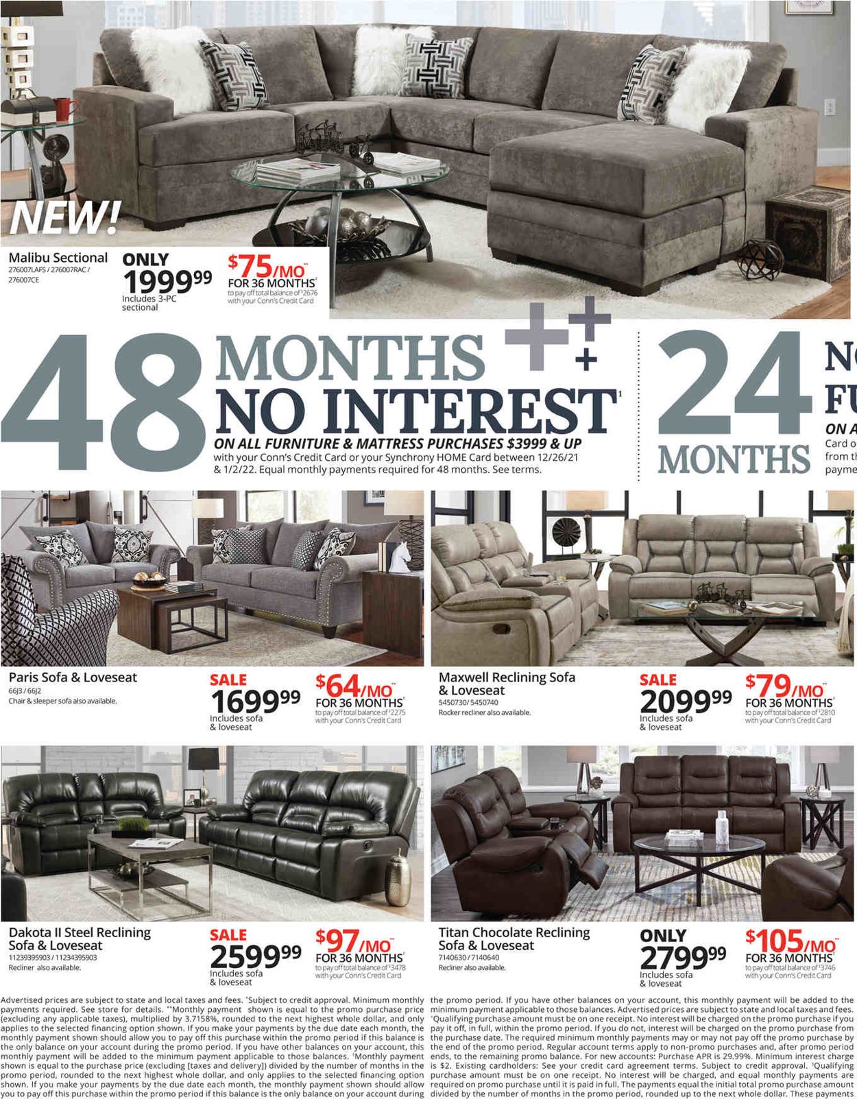 Conn's Home Plus Ad from 12/26/2021