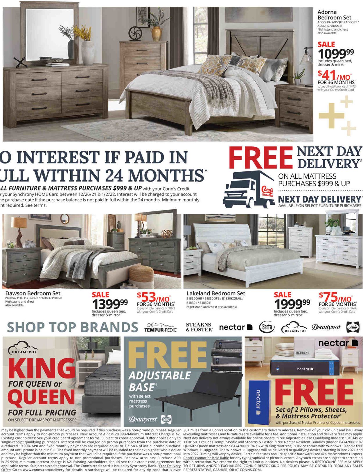 Conn's Home Plus Ad from 12/26/2021
