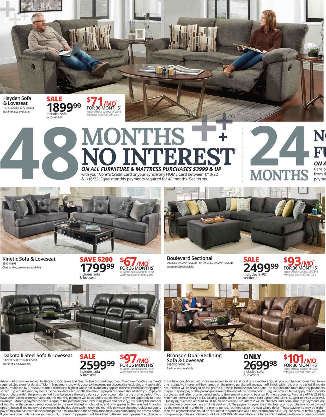 Conn's Home Plus Ad from 01/10/2022