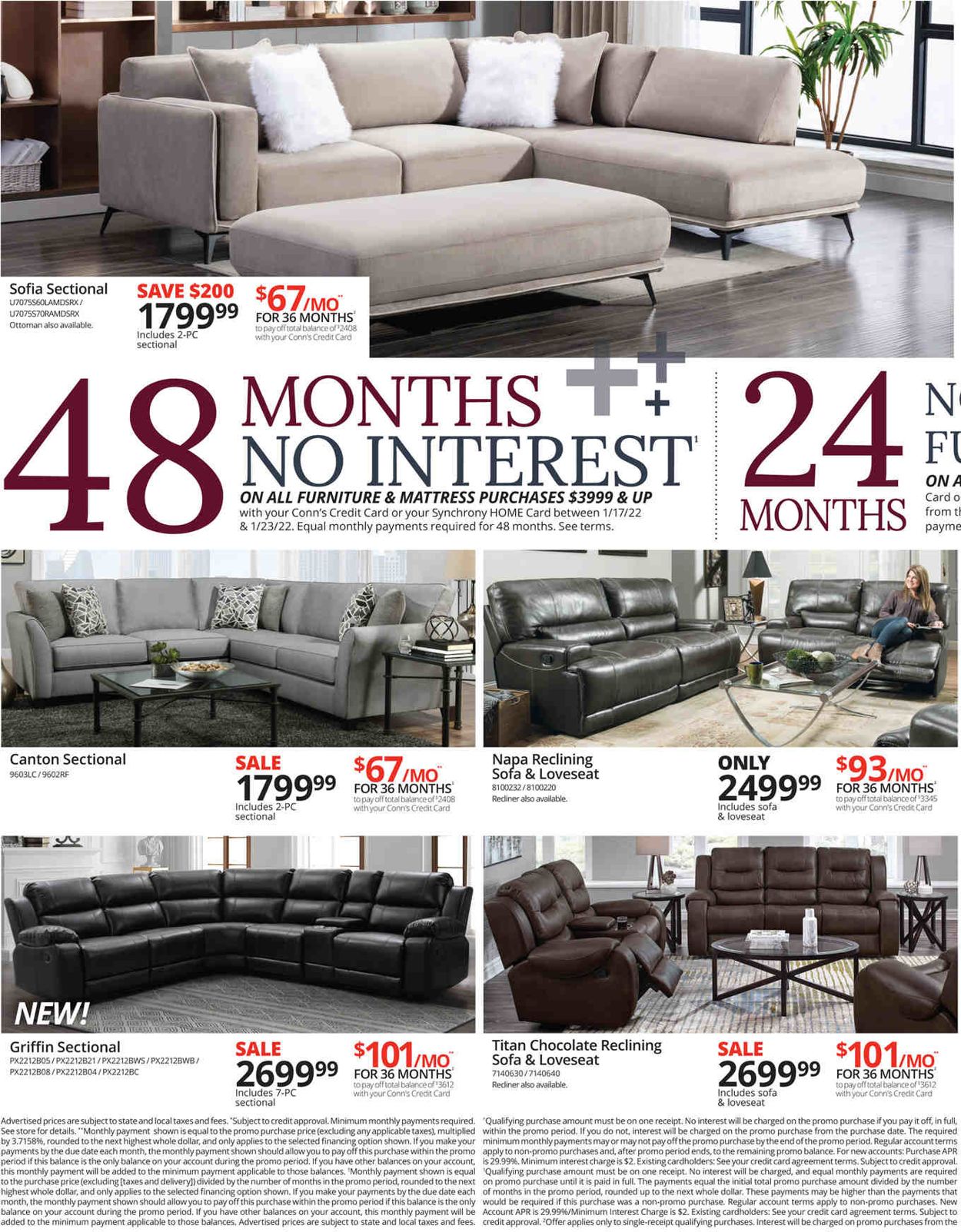 Conn's Home Plus Ad from 01/17/2022