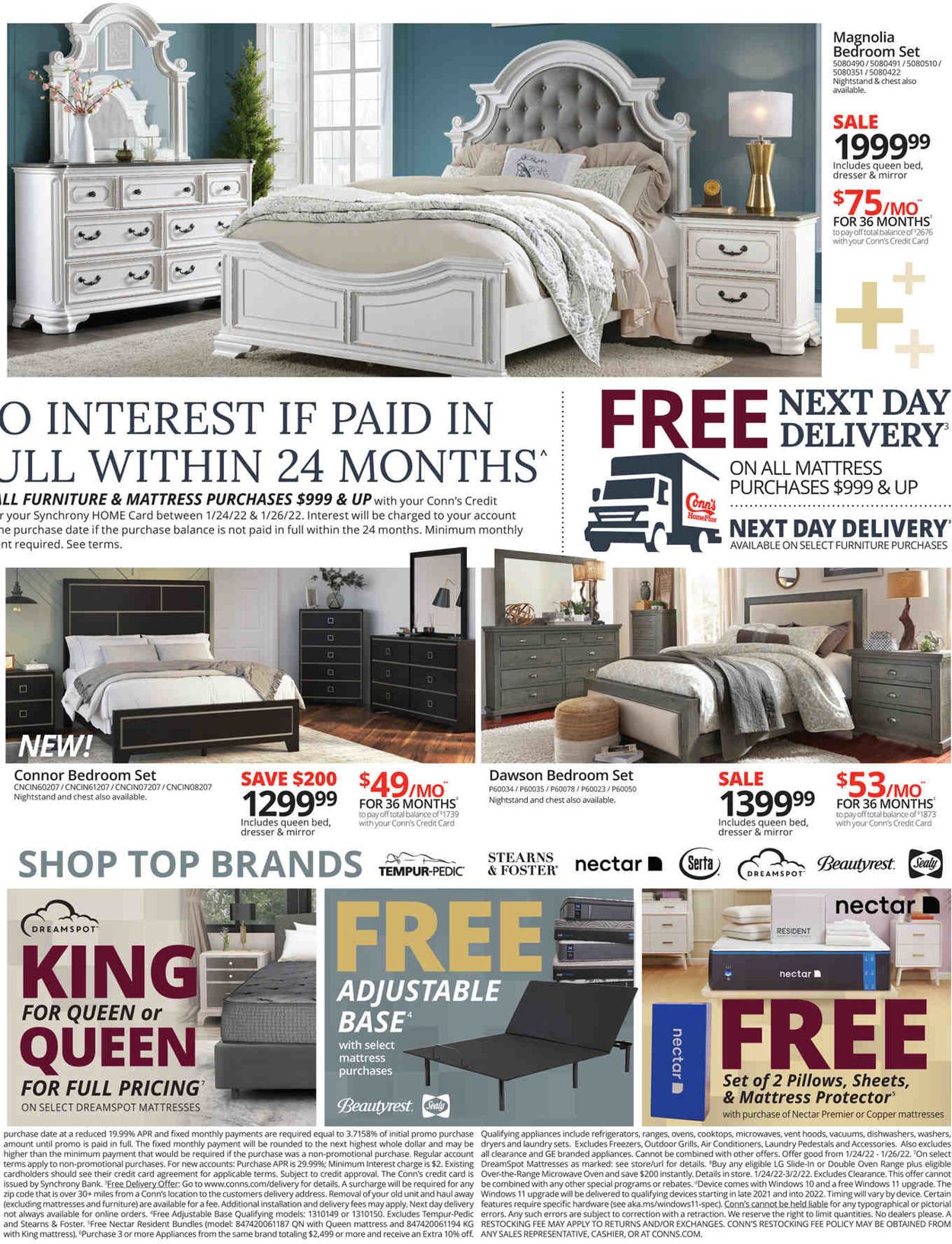 Conn's Home Plus Ad from 01/24/2022