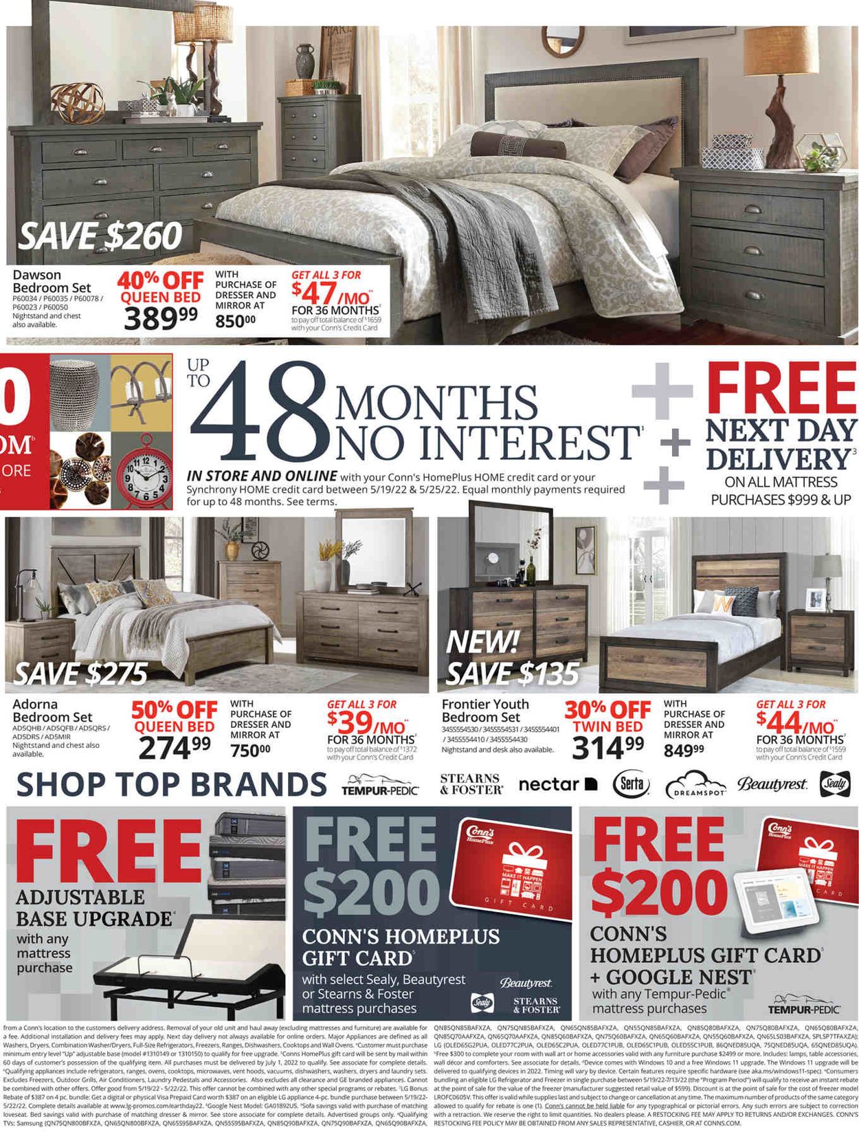Conn's Home Plus Ad from 05/19/2022