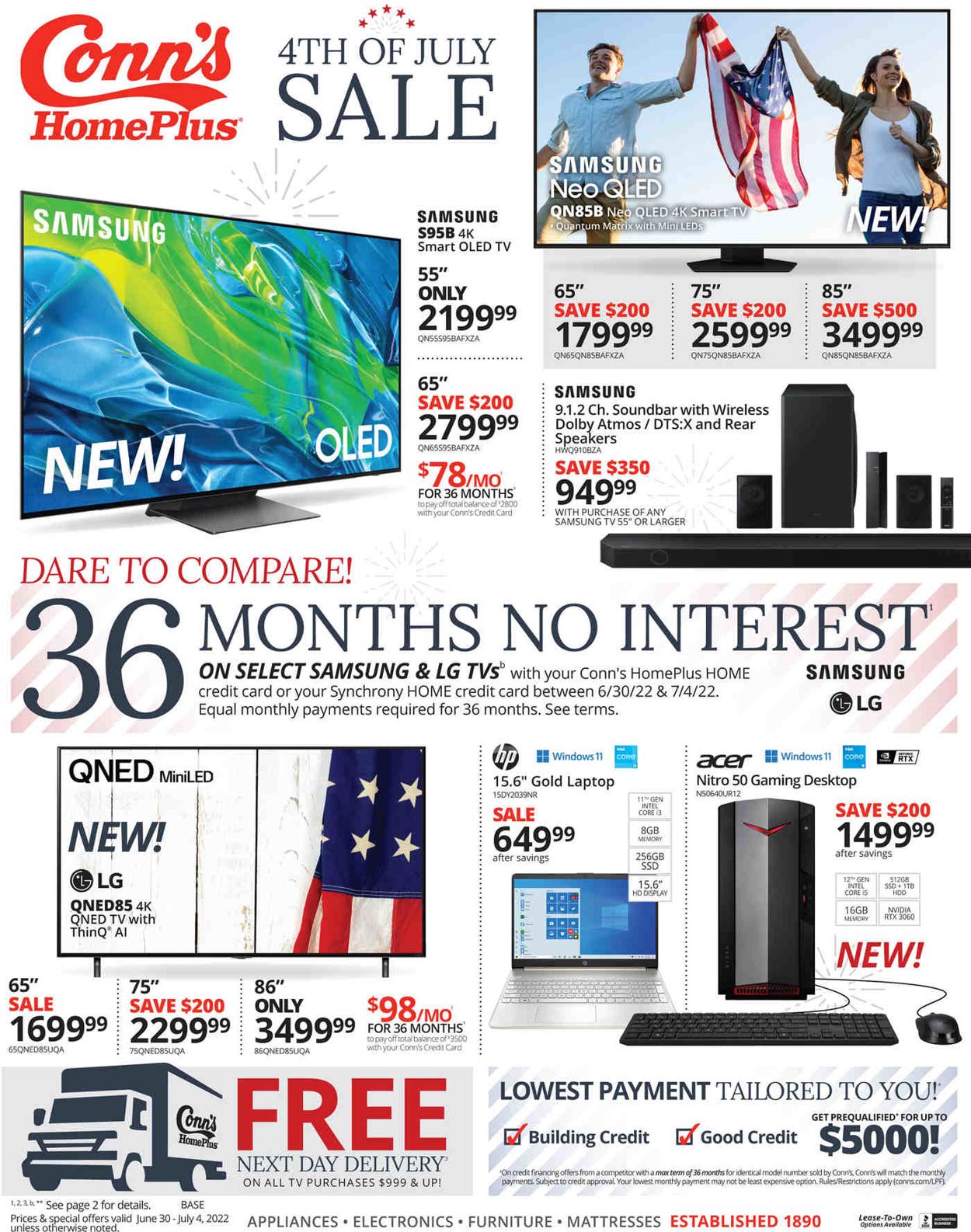 Conn's Home Plus Ad from 06/30/2022