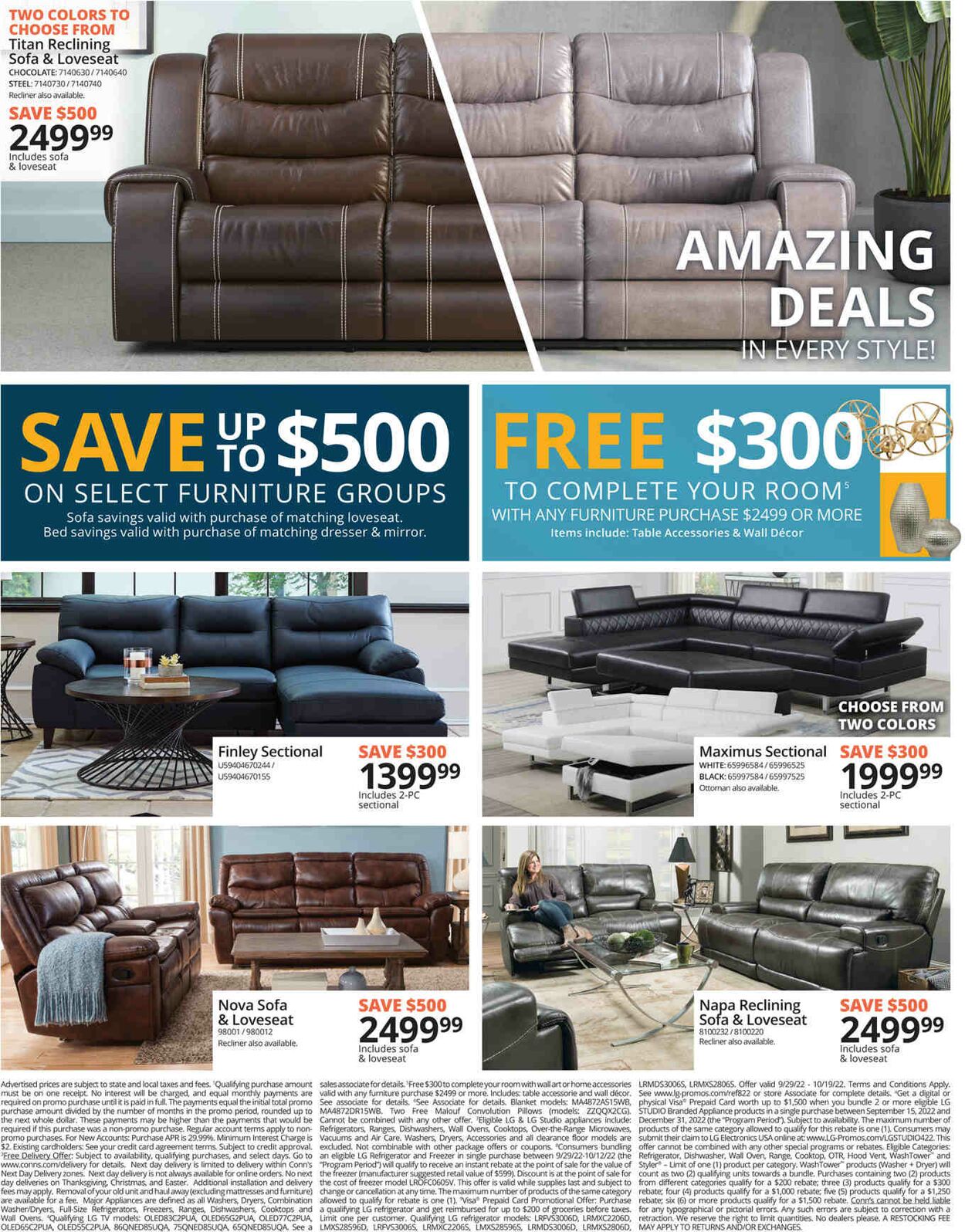 Conn's Home Plus Ad from 09/29/2022