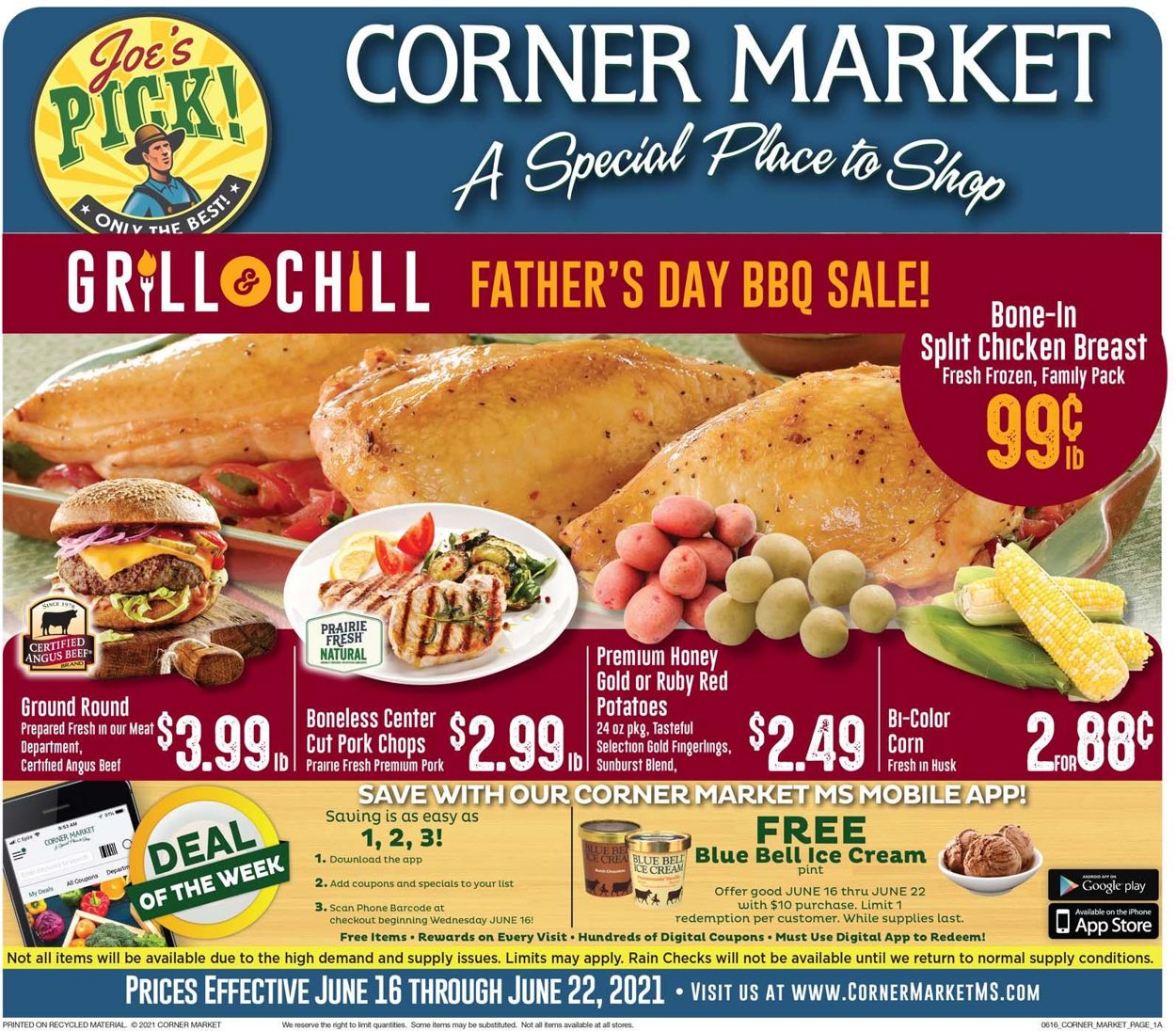 Corner Market Ad from 06/16/2021