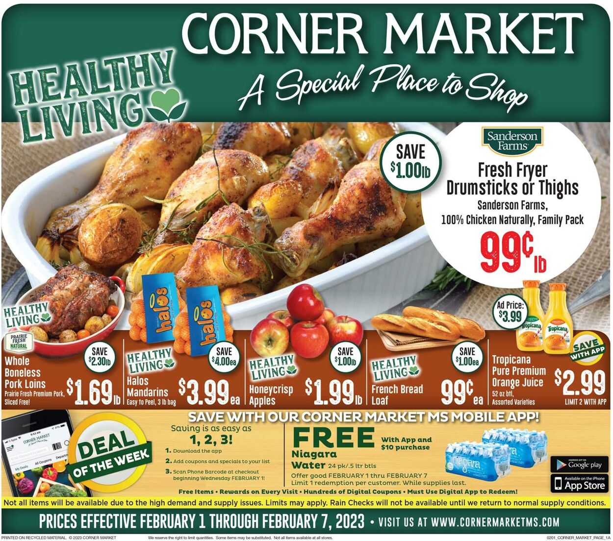 Corner Market Ad from 02/01/2023