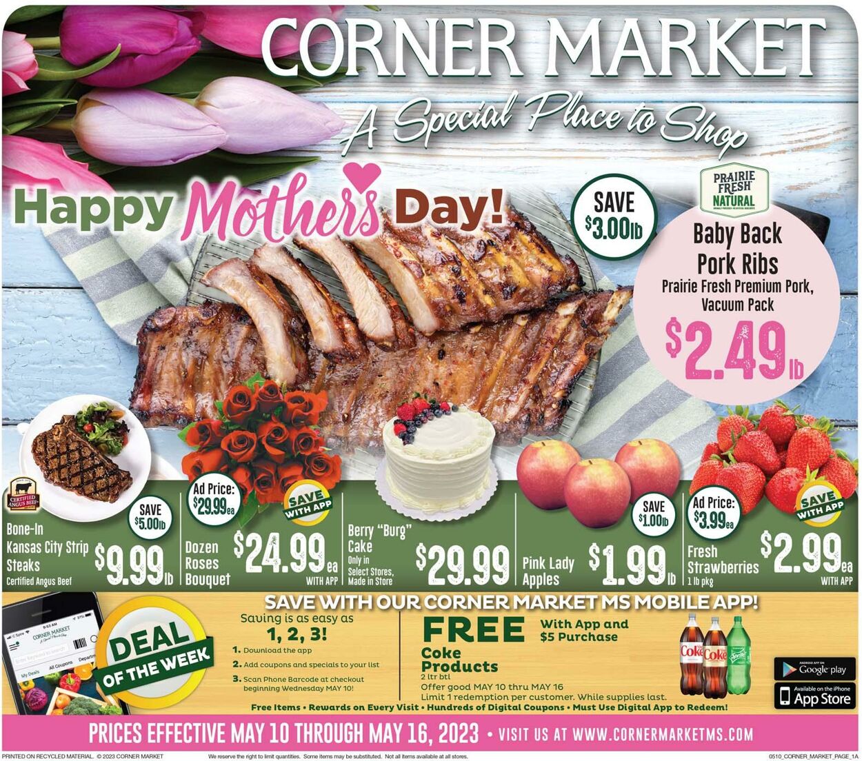 Corner Market Ad from 05/10/2023