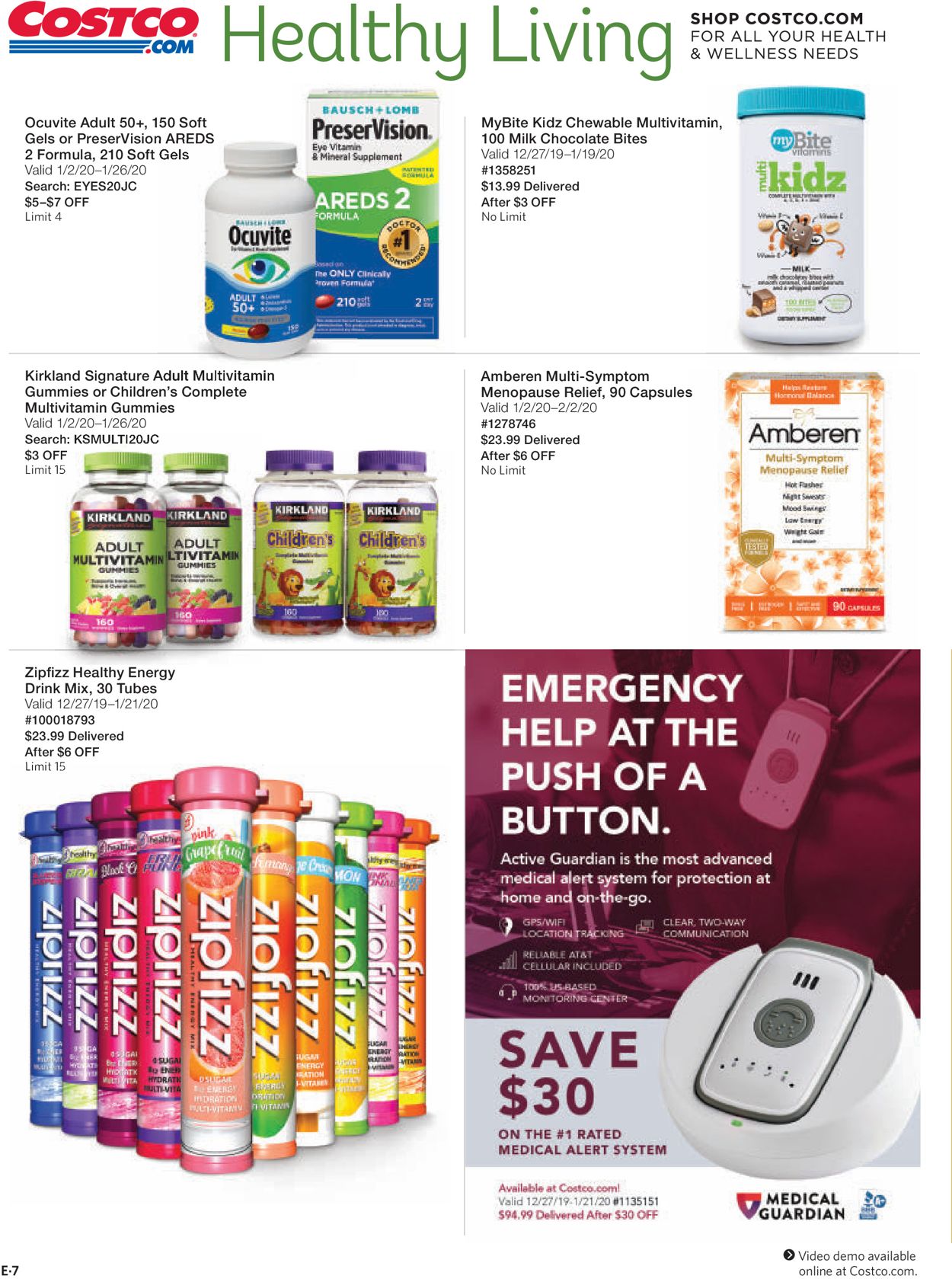 Costco Ad from 01/01/2020