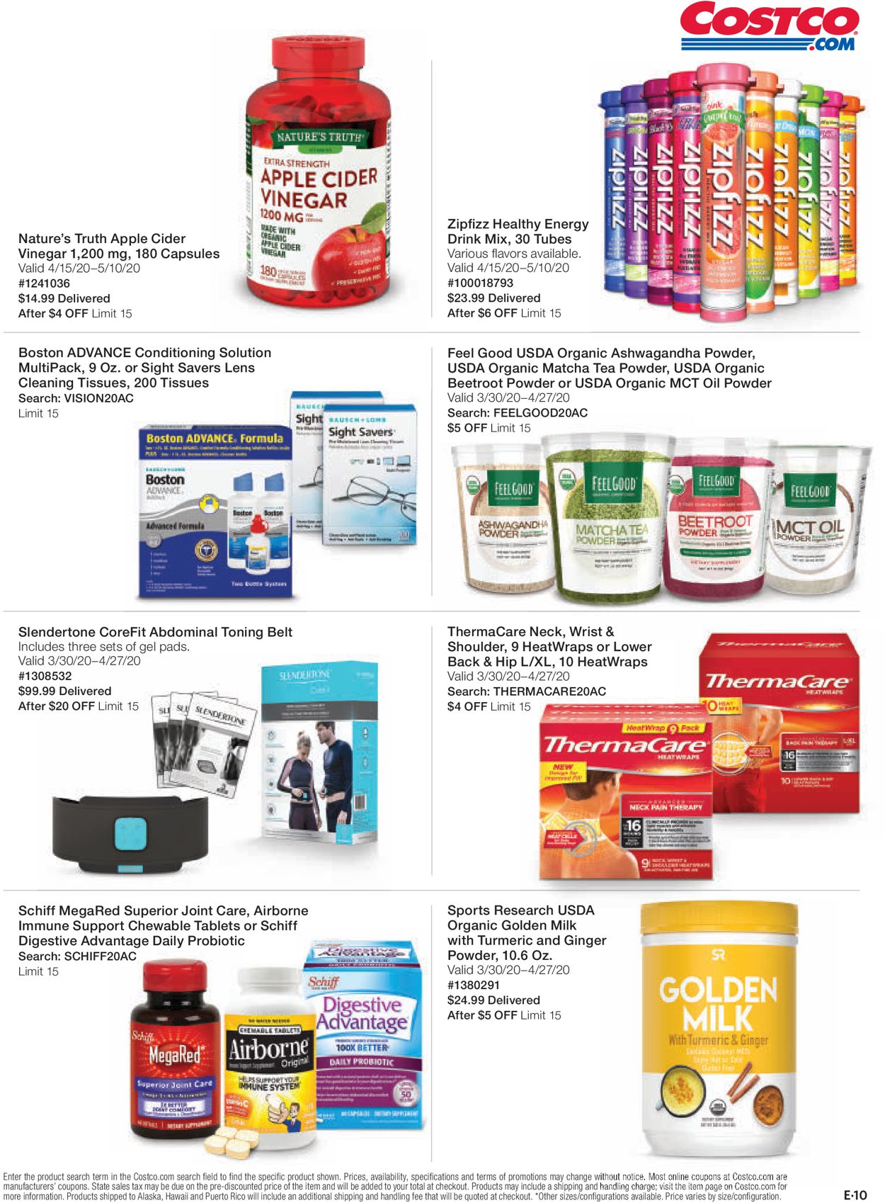 Costco Ad from 04/01/2020
