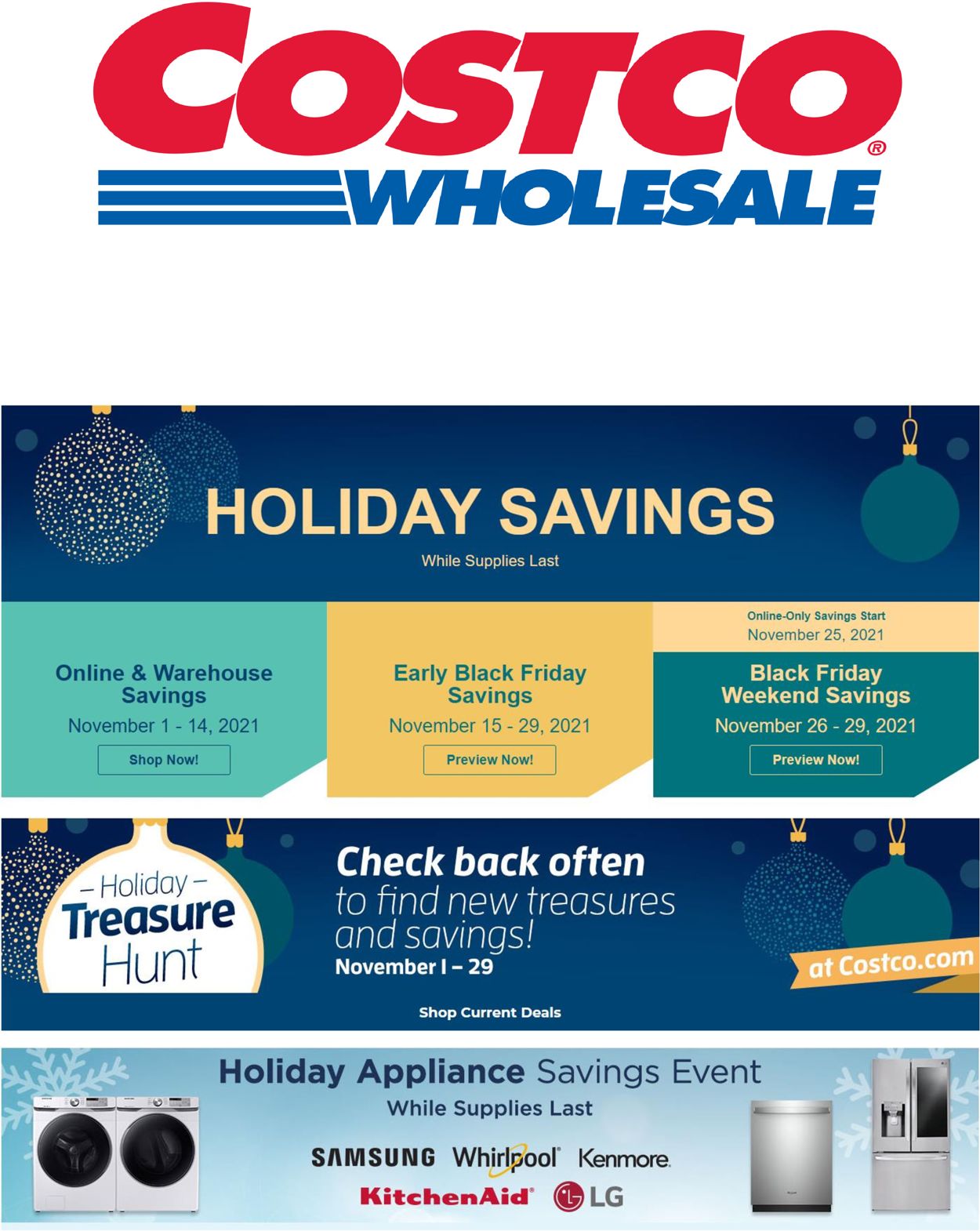 Costco Ad from 11/15/2021