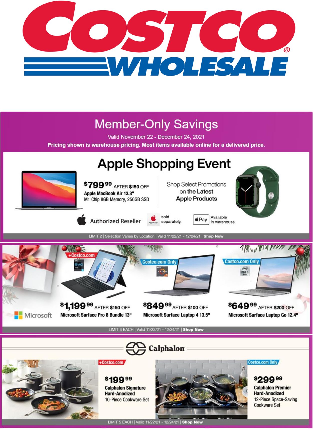 Costco Ad from 11/22/2021