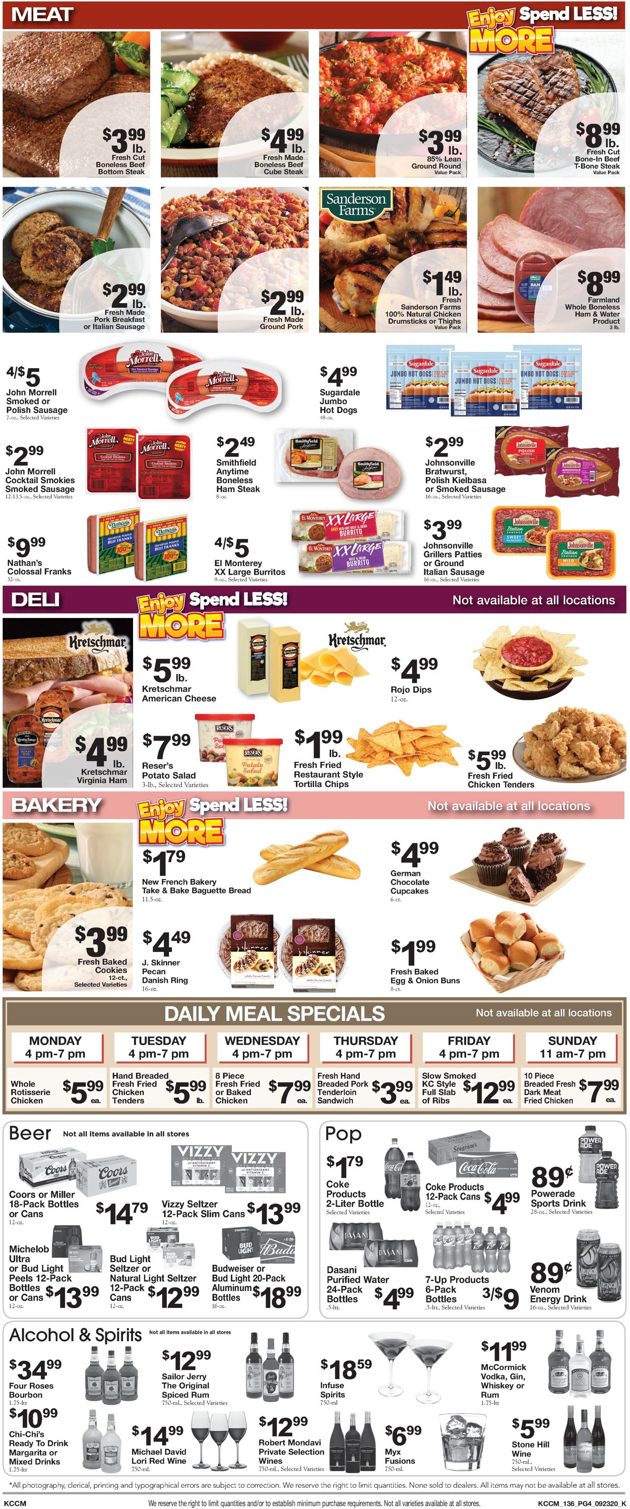 Country Mart Ad from 09/23/2020