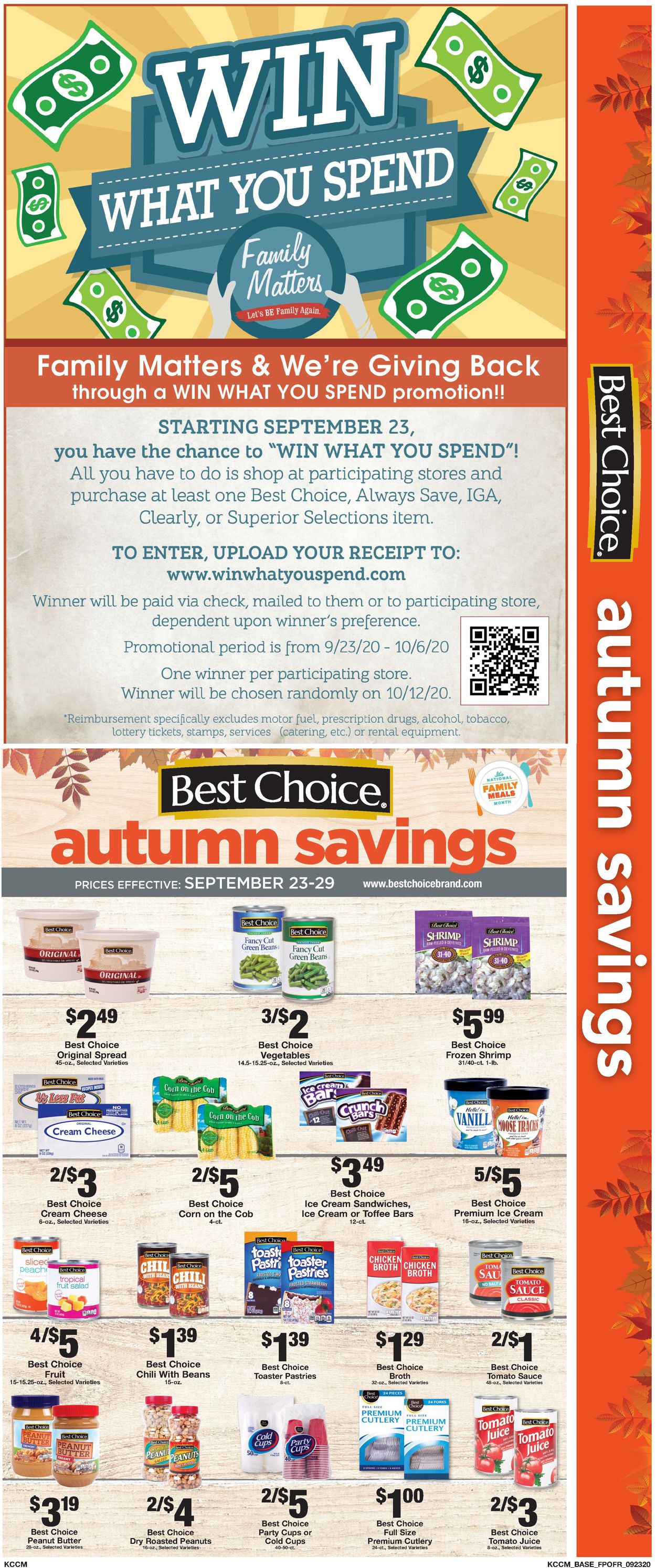 Country Mart Ad from 09/23/2020