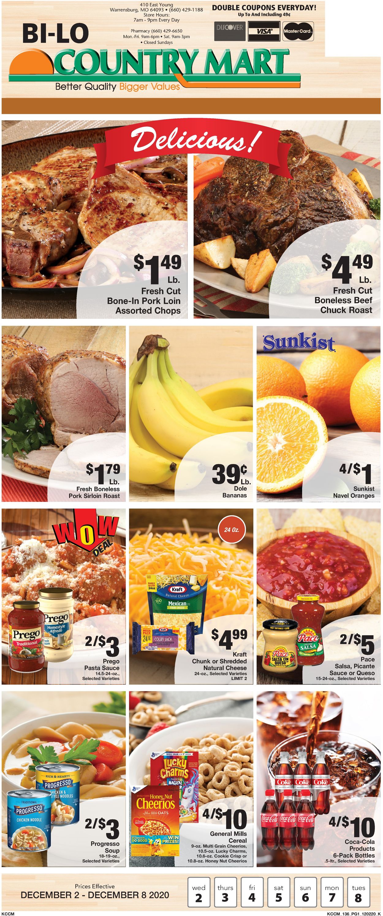 Country Mart Ad from 12/02/2020