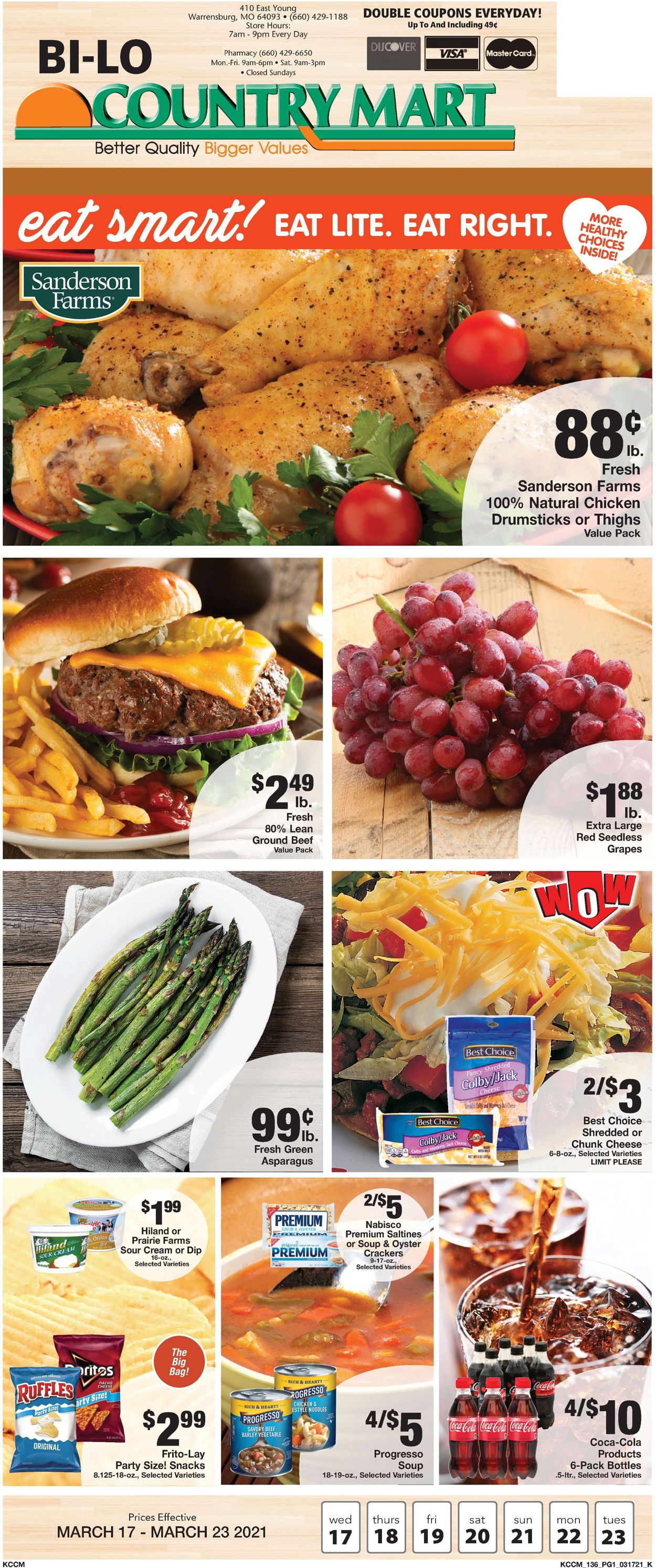 Country Mart Ad from 03/17/2021