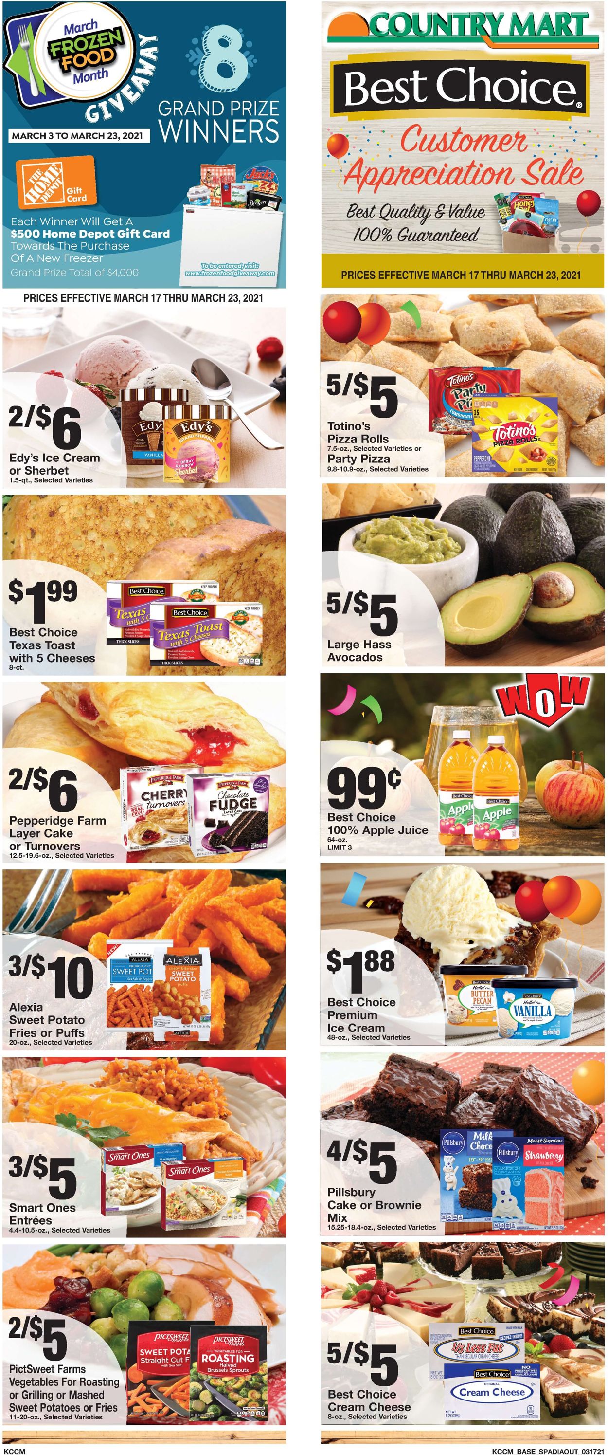 Country Mart Ad from 03/17/2021