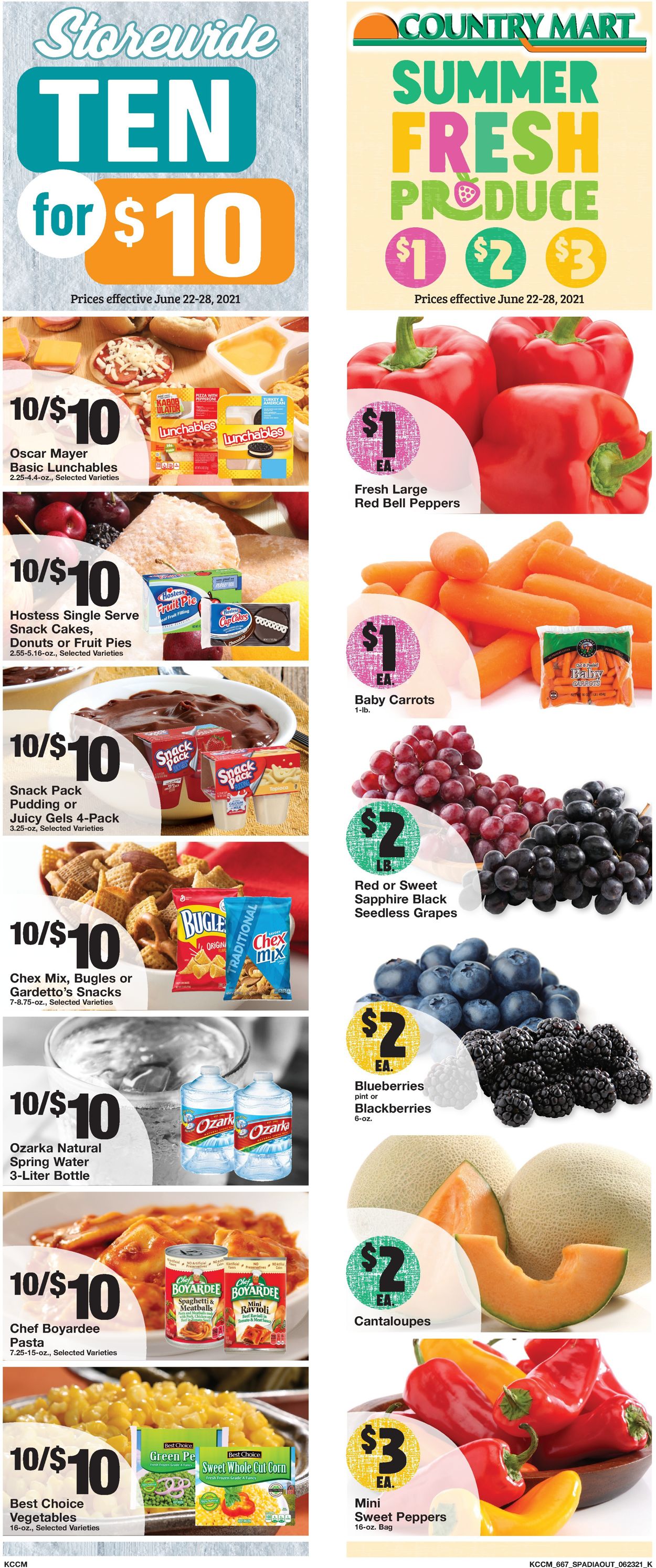 Country Mart Ad from 06/22/2021