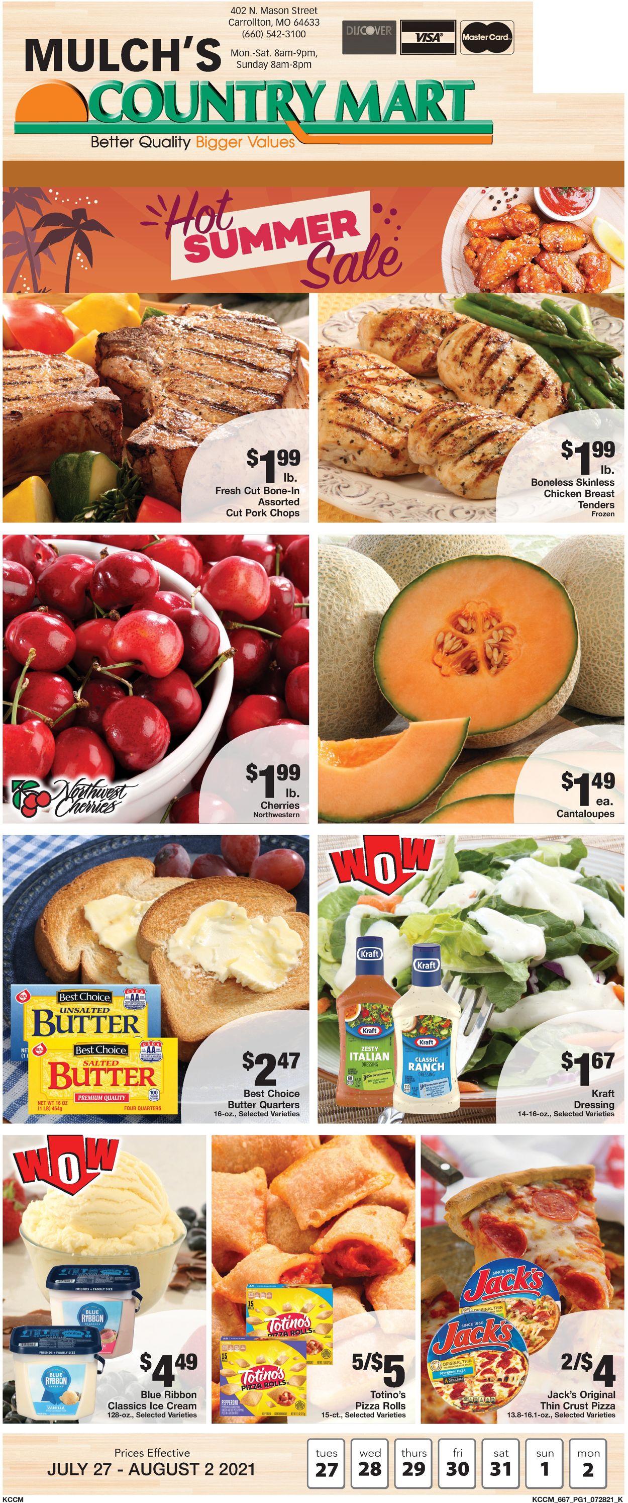 Country Mart Ad from 07/27/2021