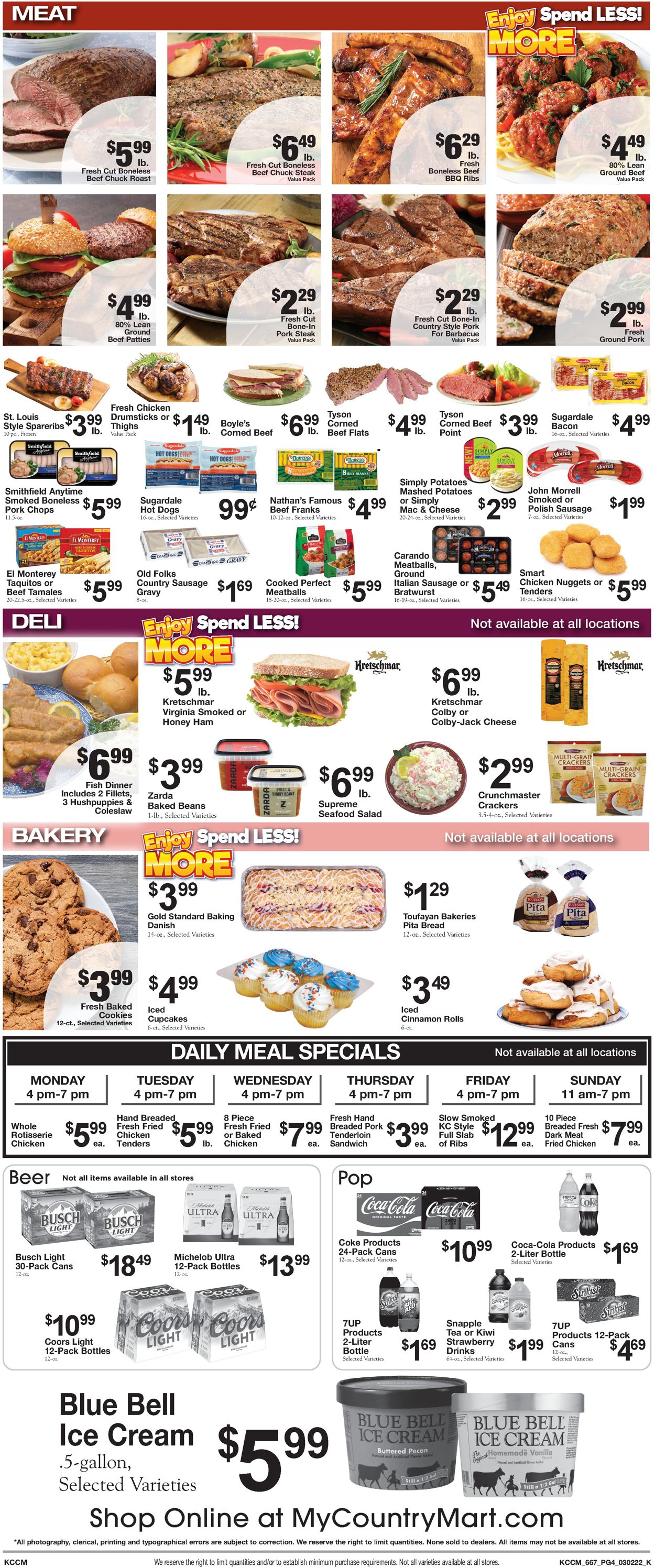 Country Mart Ad from 03/01/2022