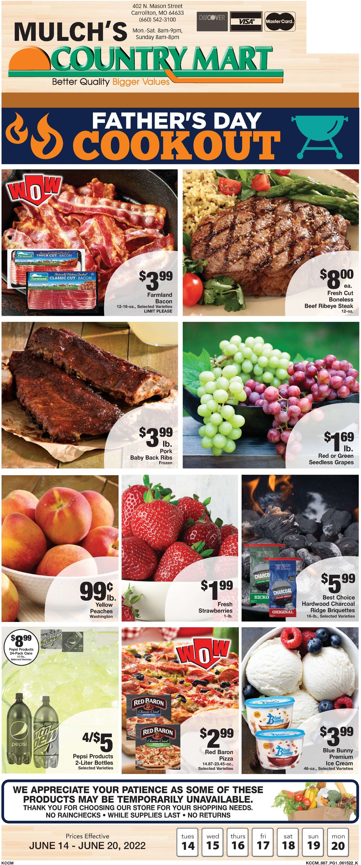 Country Mart Ad from 06/14/2022