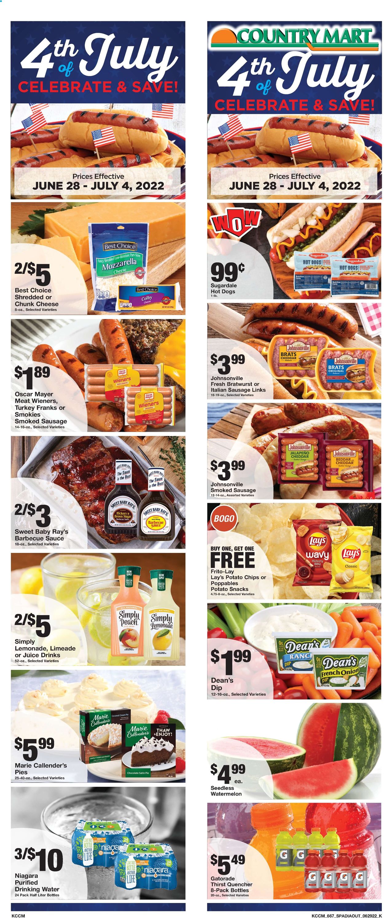 Country Mart Ad from 06/28/2022