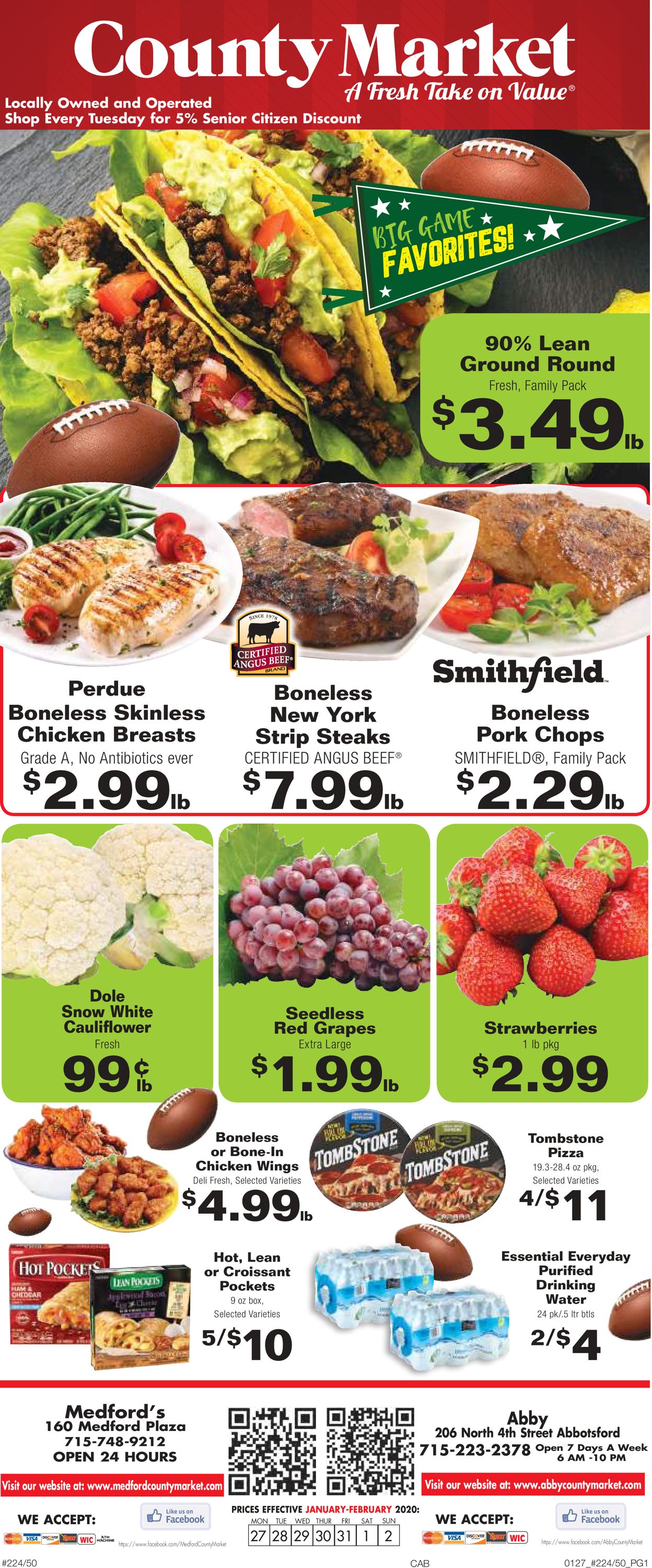County Market Ad from 01/27/2020