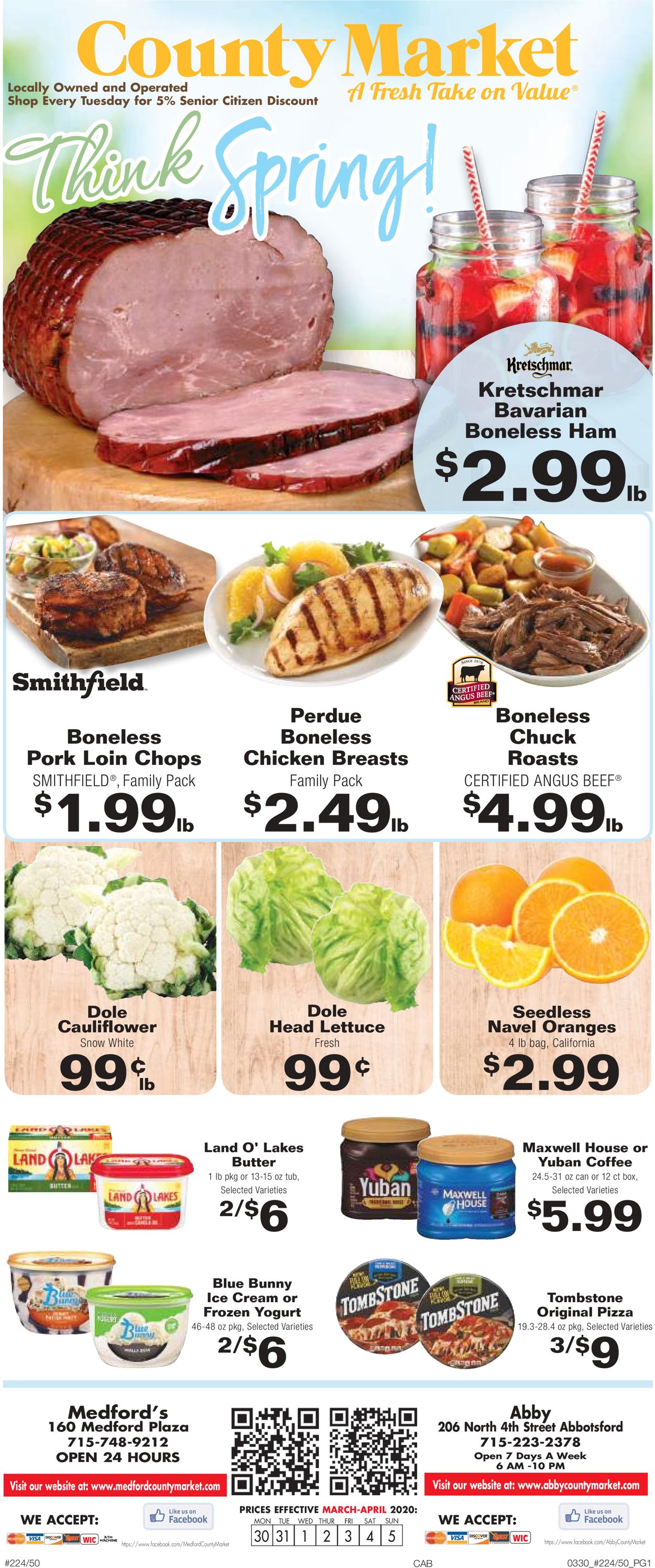 County Market Ad from 03/30/2020
