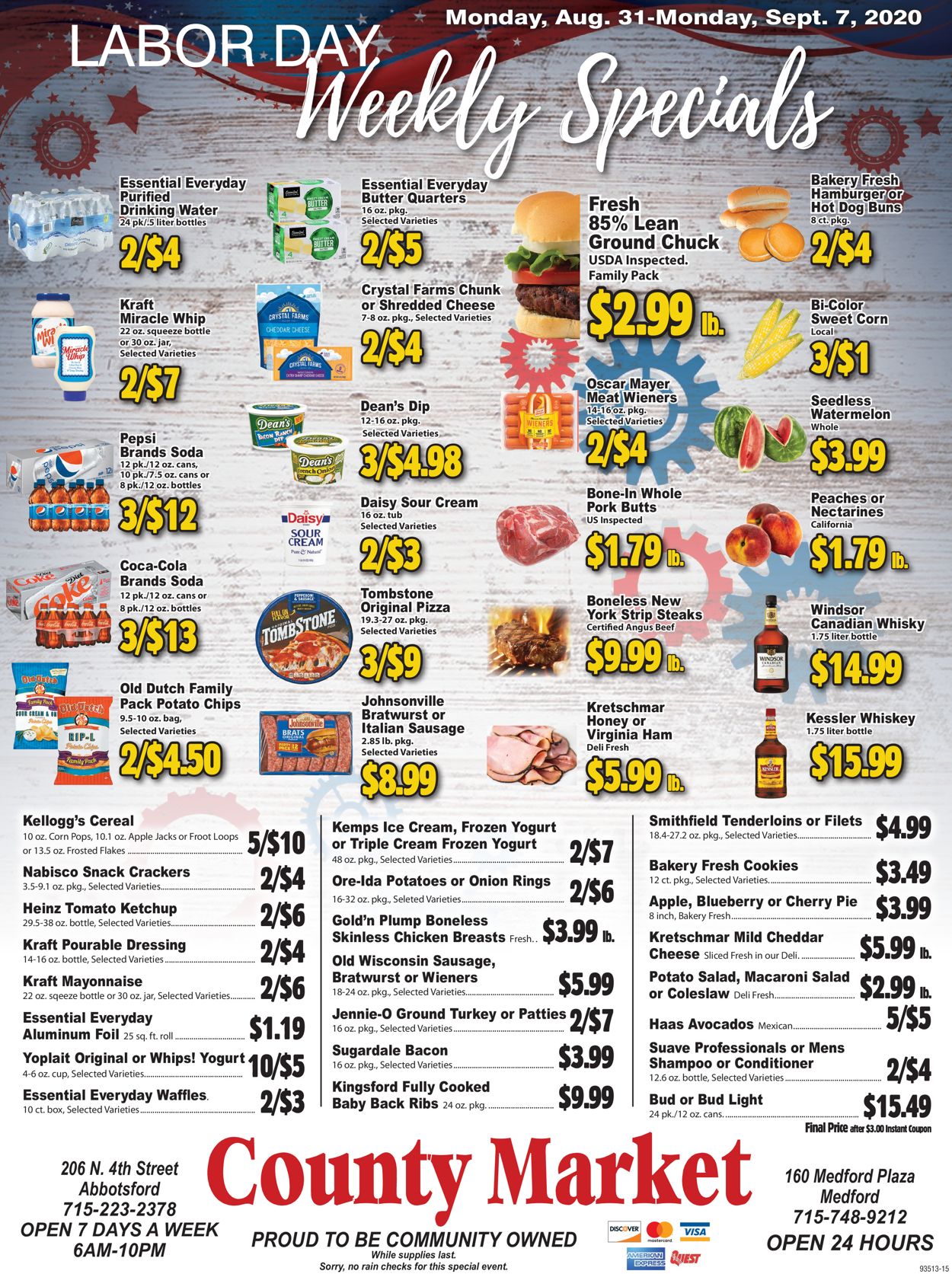 County Market Ad from 08/31/2020