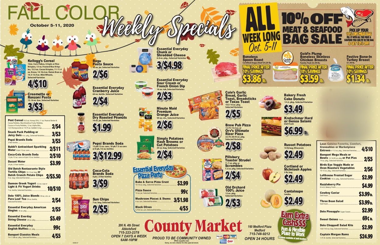 County Market Ad from 10/05/2020