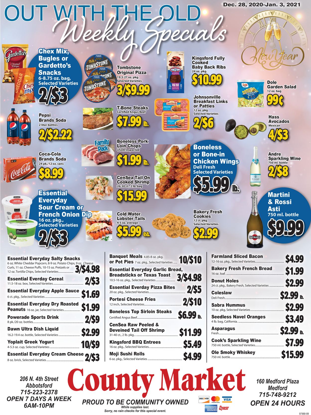 County Market Ad from 12/28/2020