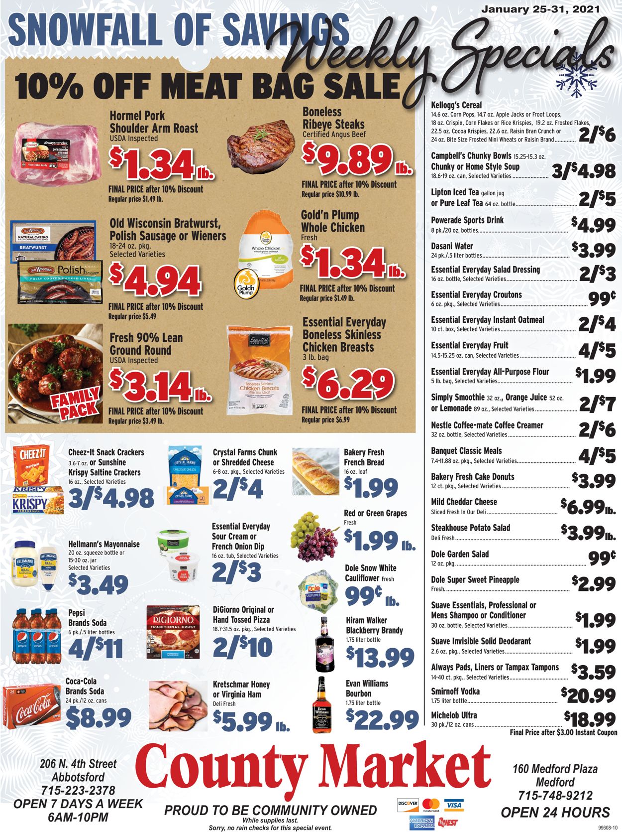 County Market Ad from 01/25/2021